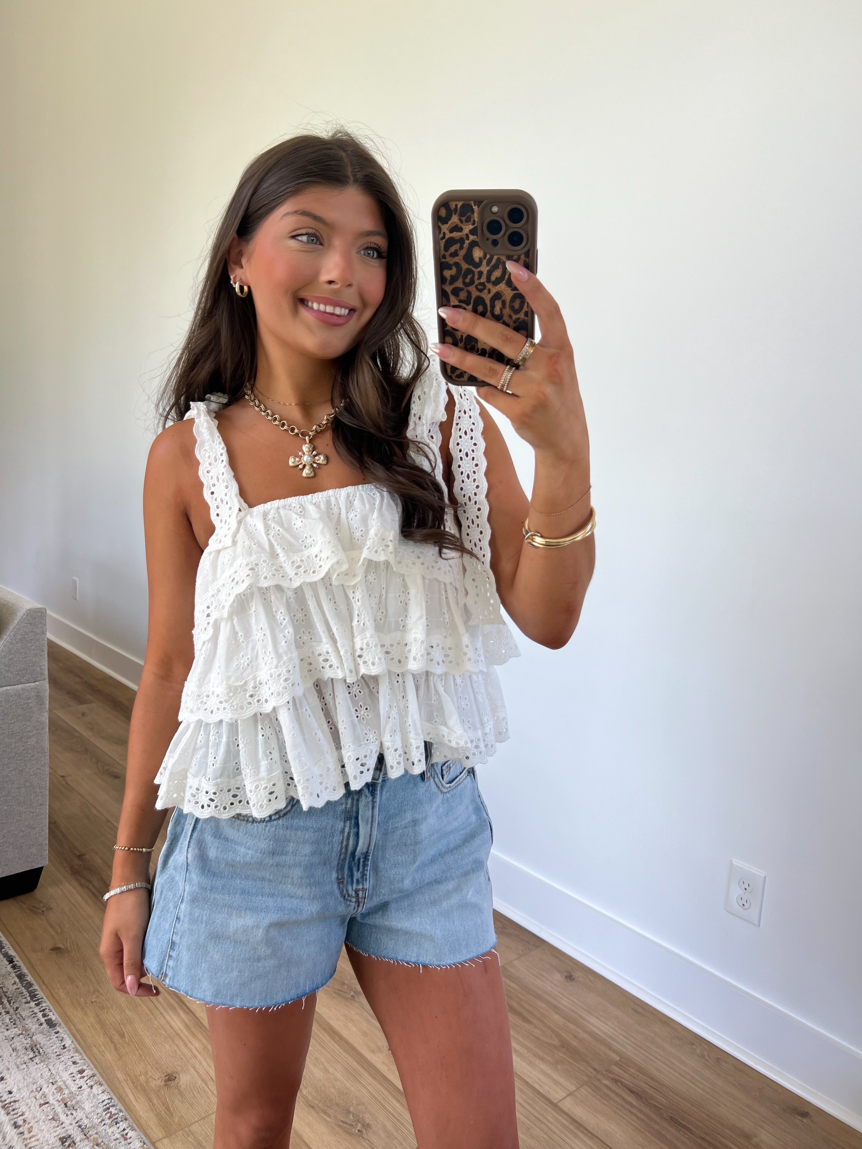 Isla Eyelet Top