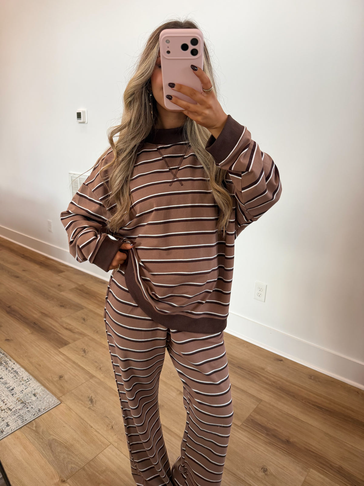 Chocolate Mousse Stripe Set