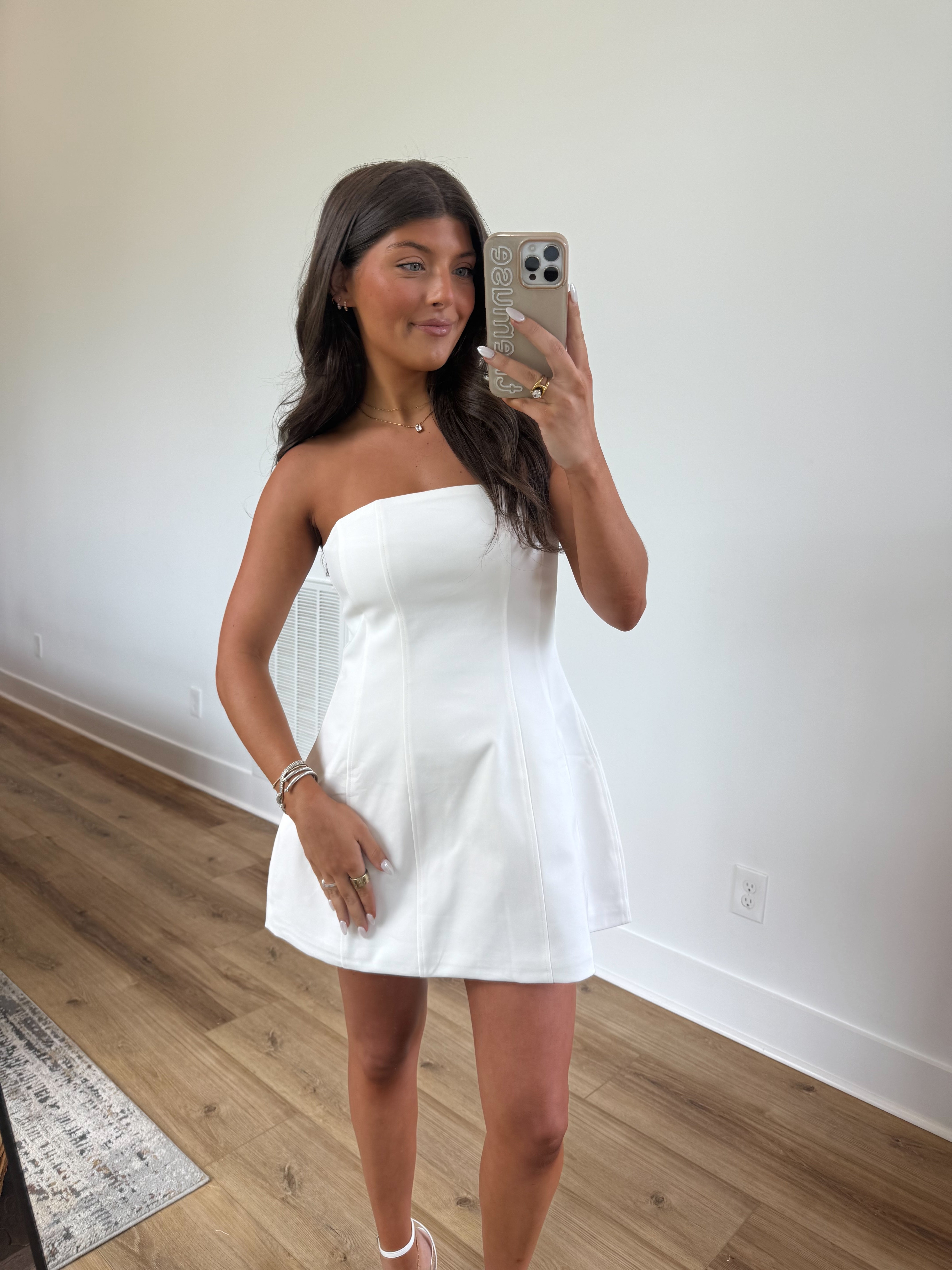 Classic Lined Mini Dress
