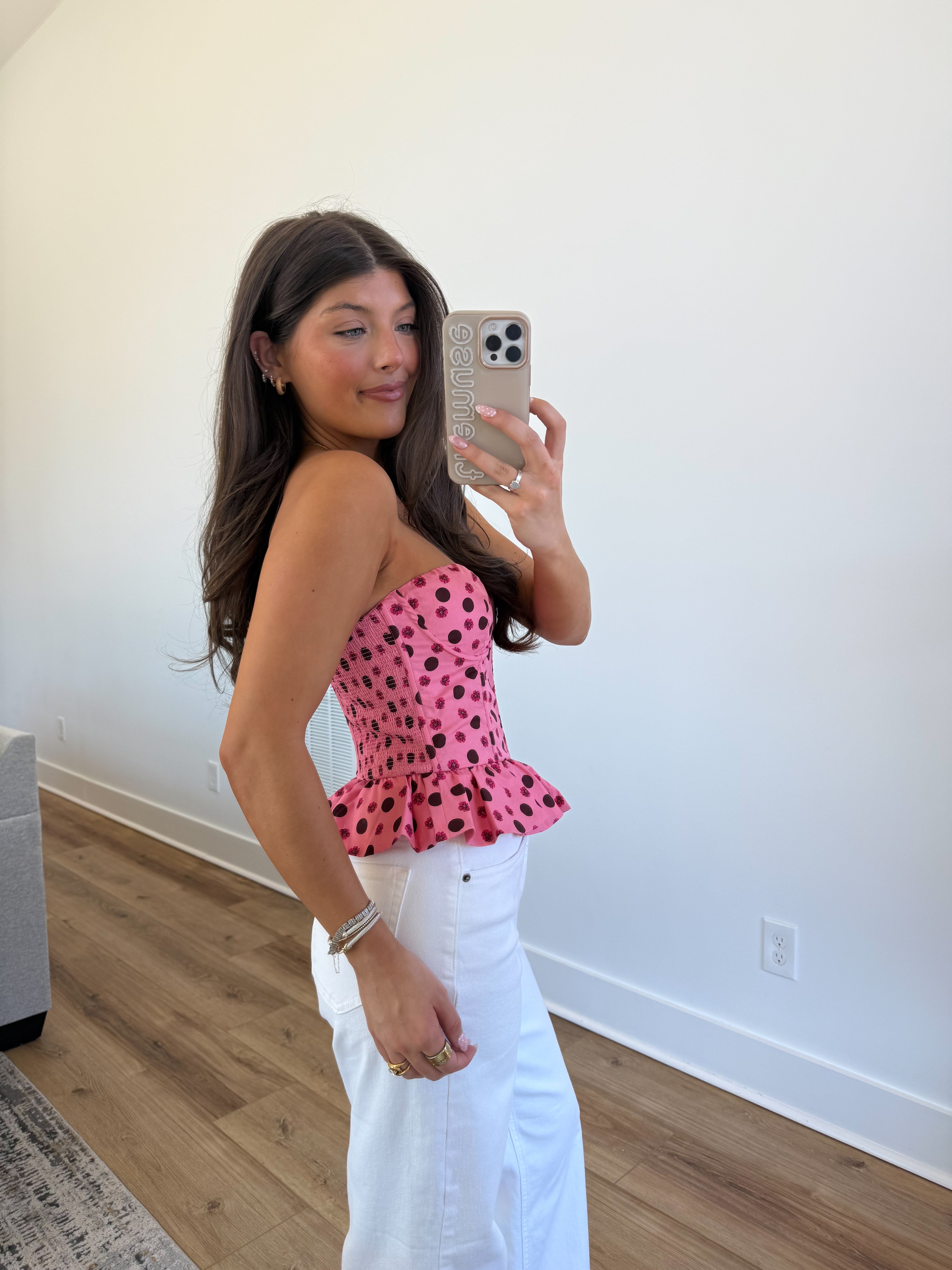 The Cocoa Bloom Corset Top