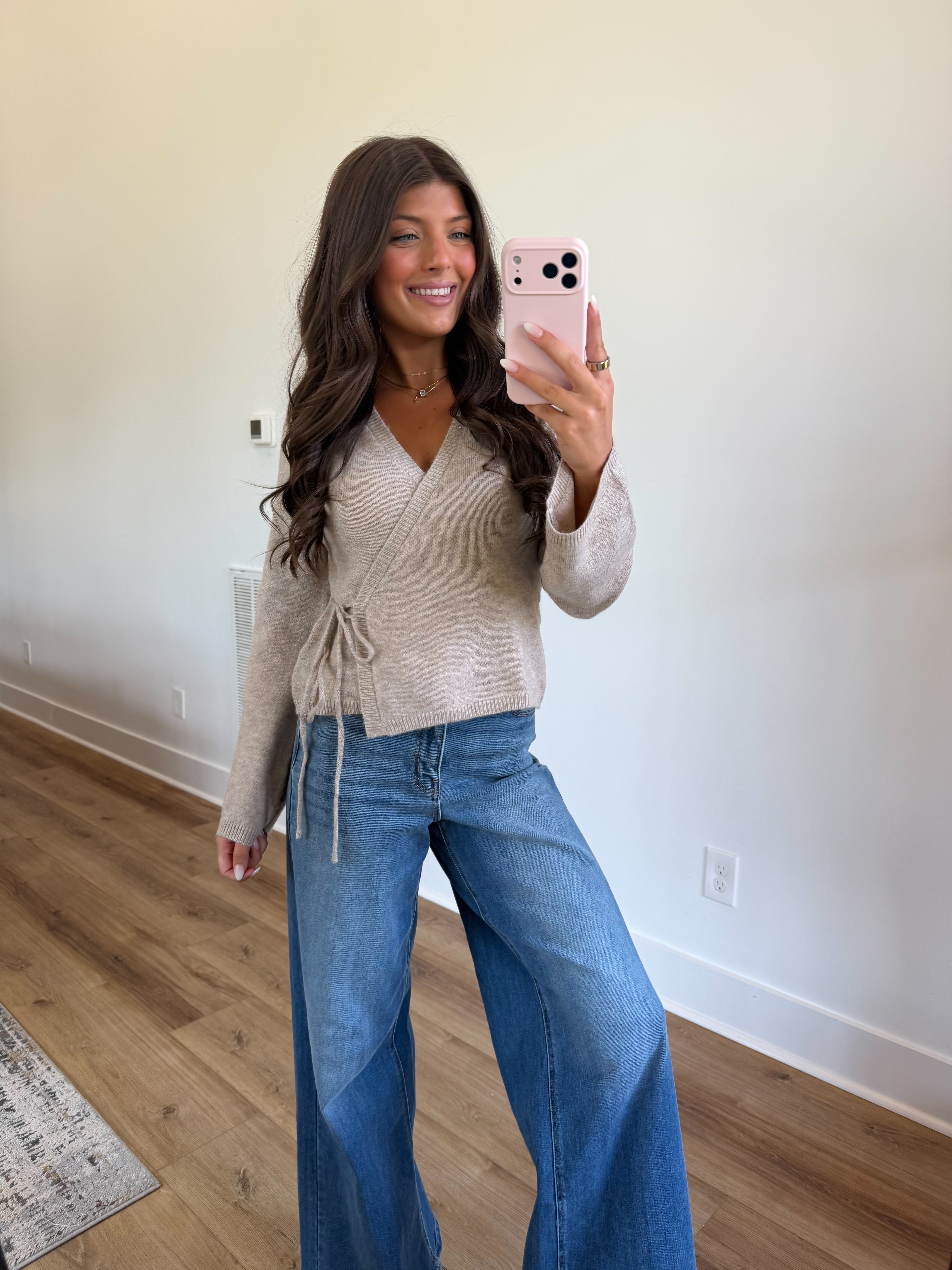 Oat Milk Wrap Sweater (PRE-ORDER (1st week of October)/ Restock)