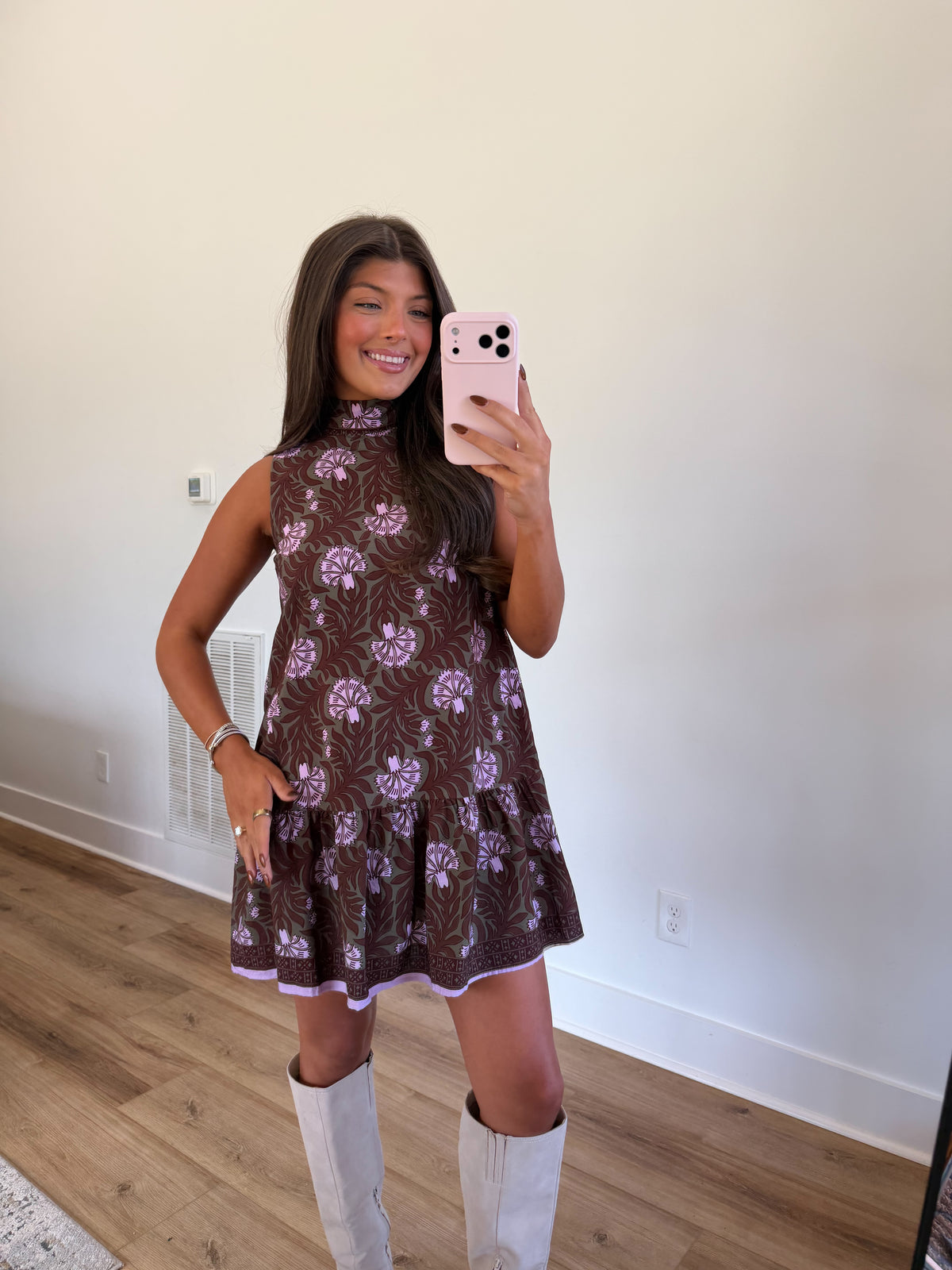 Cocoa Petal Mini Dress