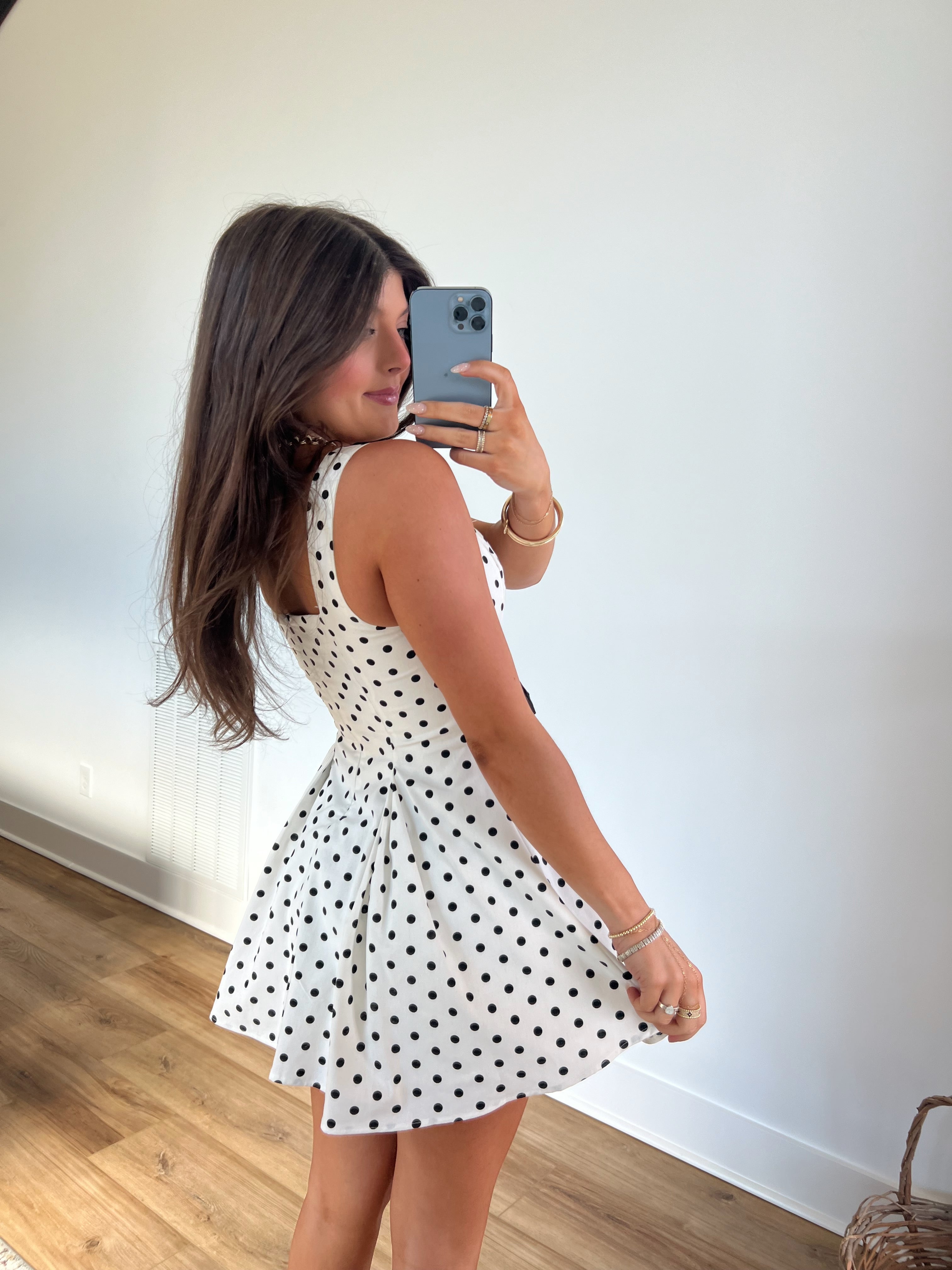 Chateau Bow Mini Dress