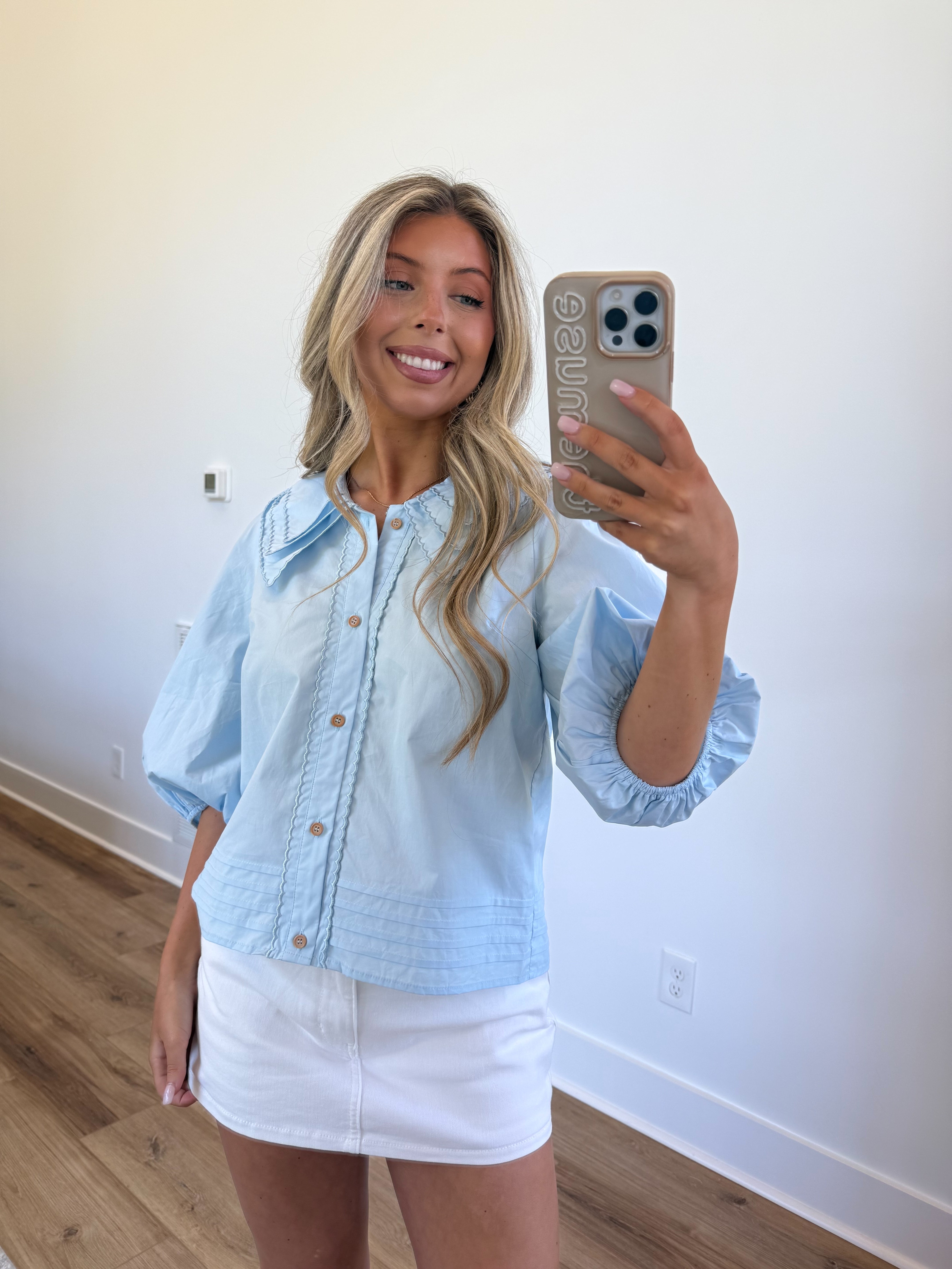 The Heirloom Blouse (Blue)