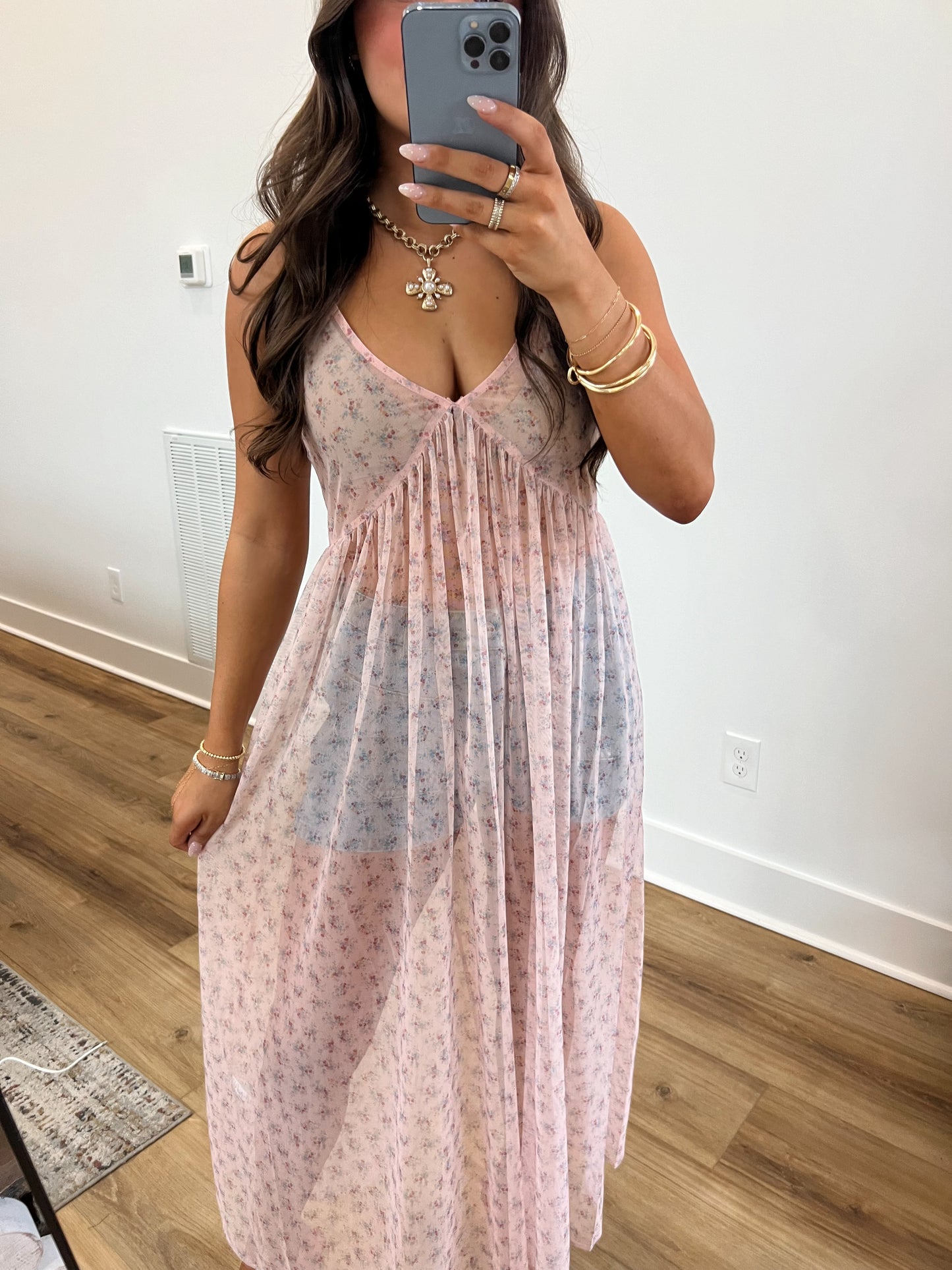 Pink Dreams Sheer Blouse