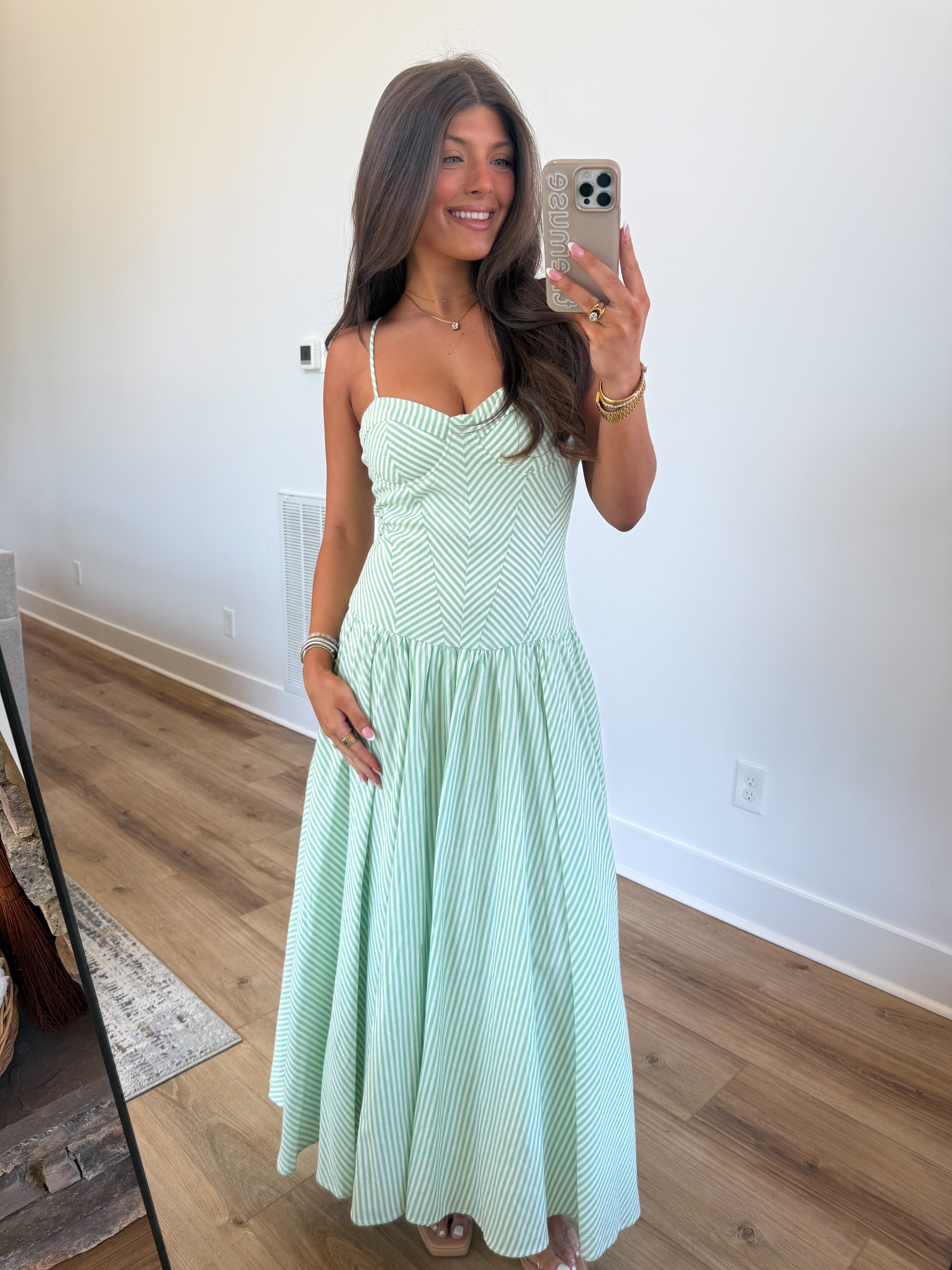 Master Structure Maxi Dress (Green)