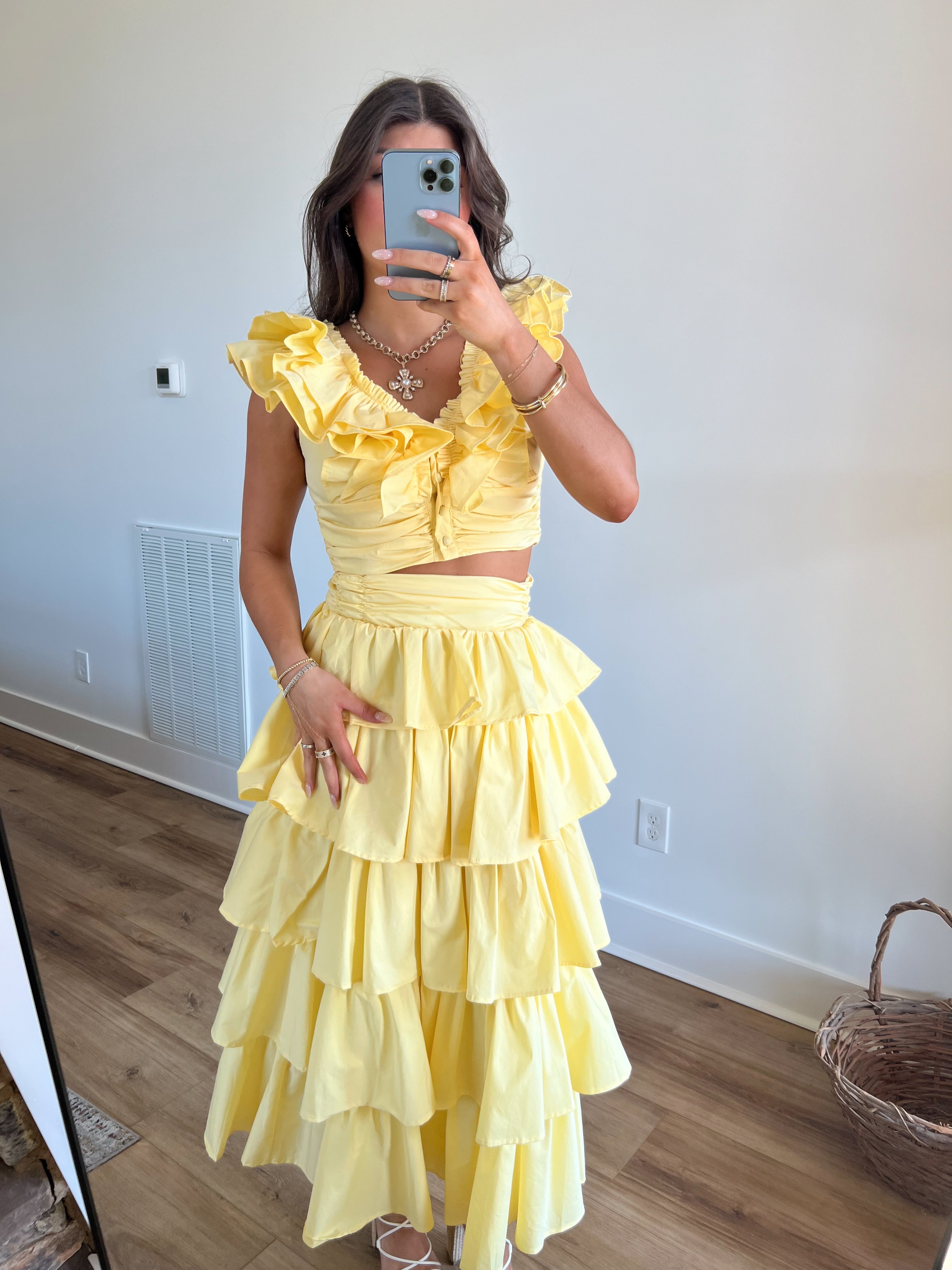 Yellow Willow Ruffle Set