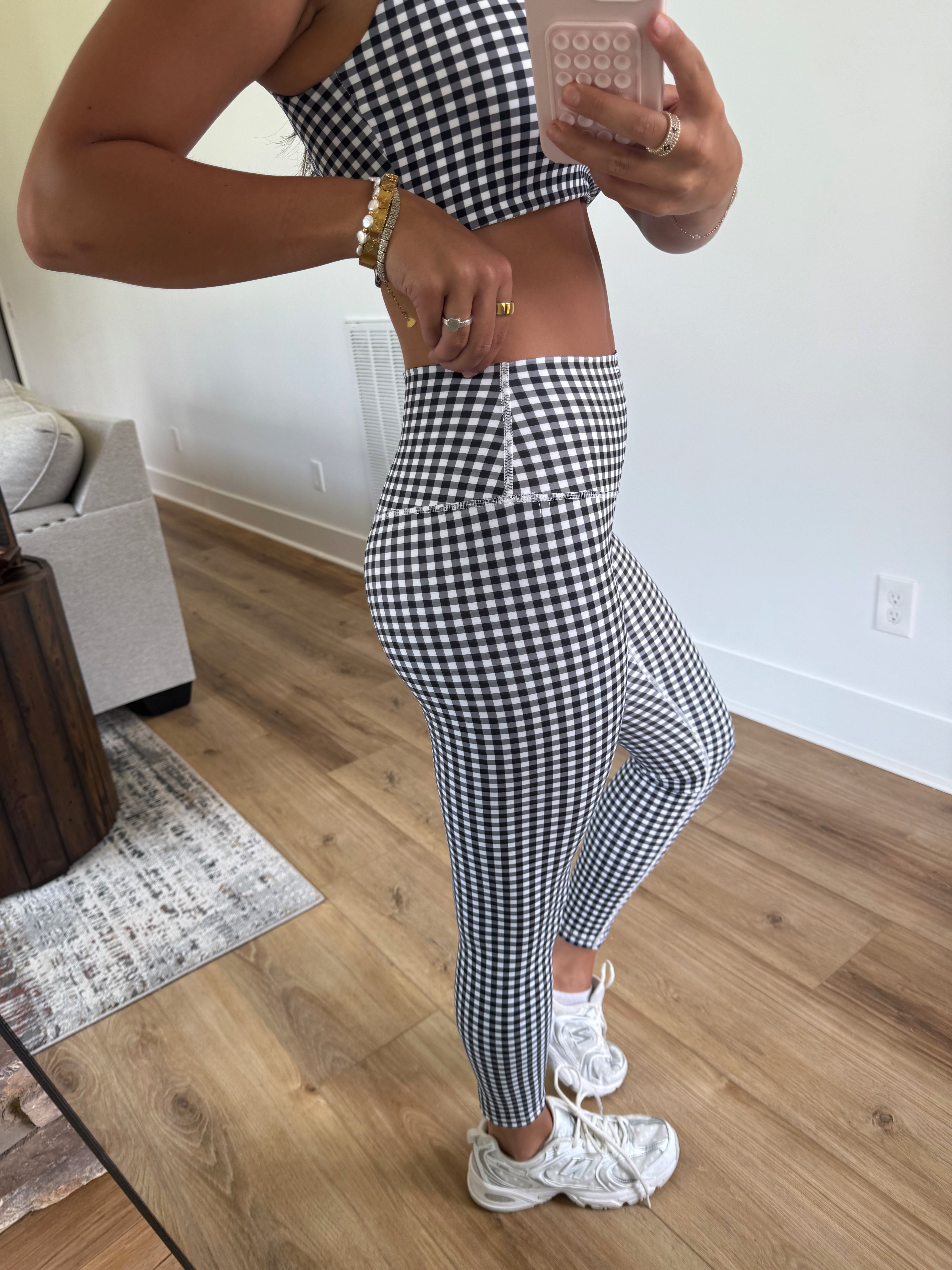 Black Ginghams Leggings (Restock)