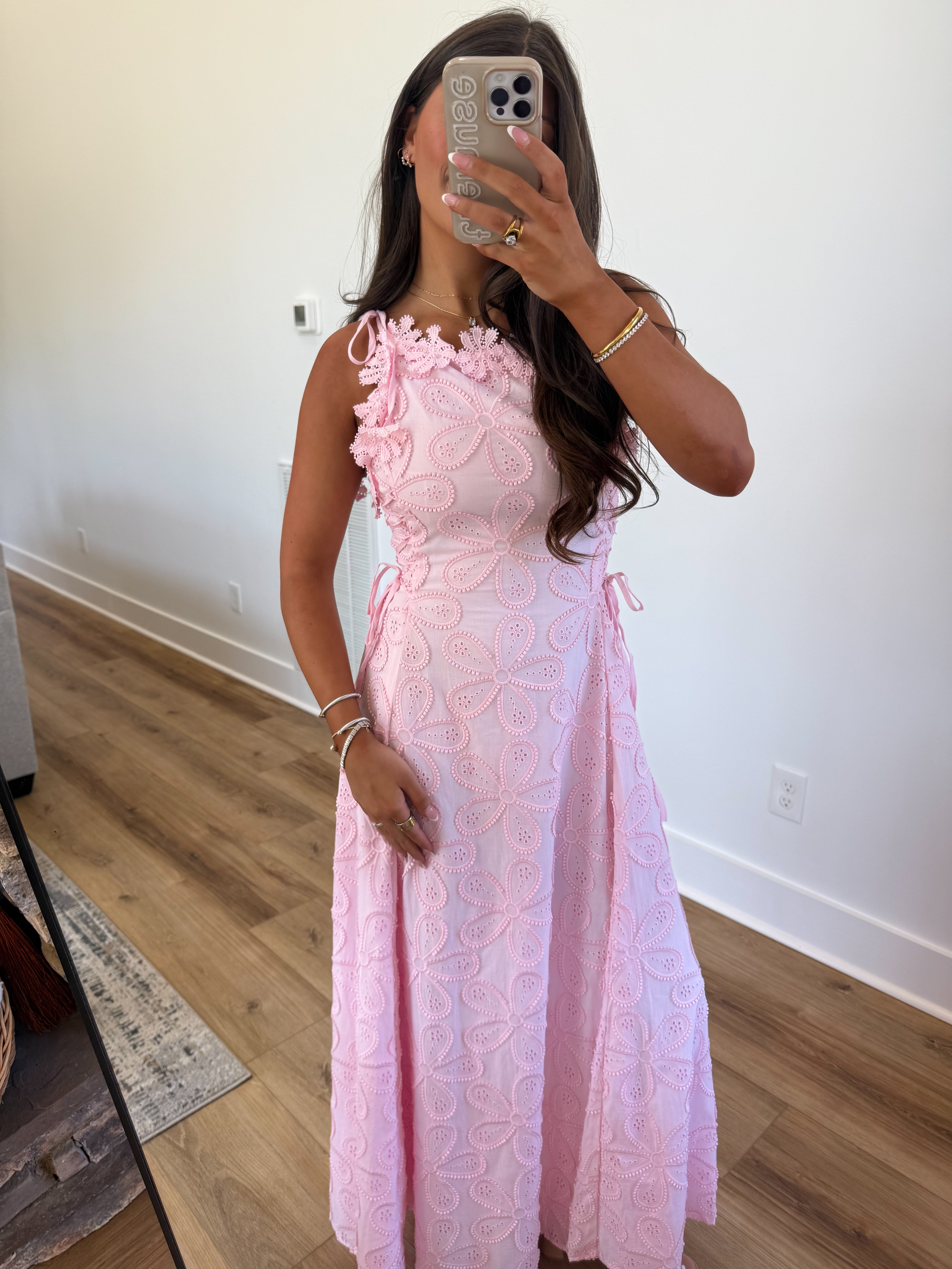 Blush Lace Midi