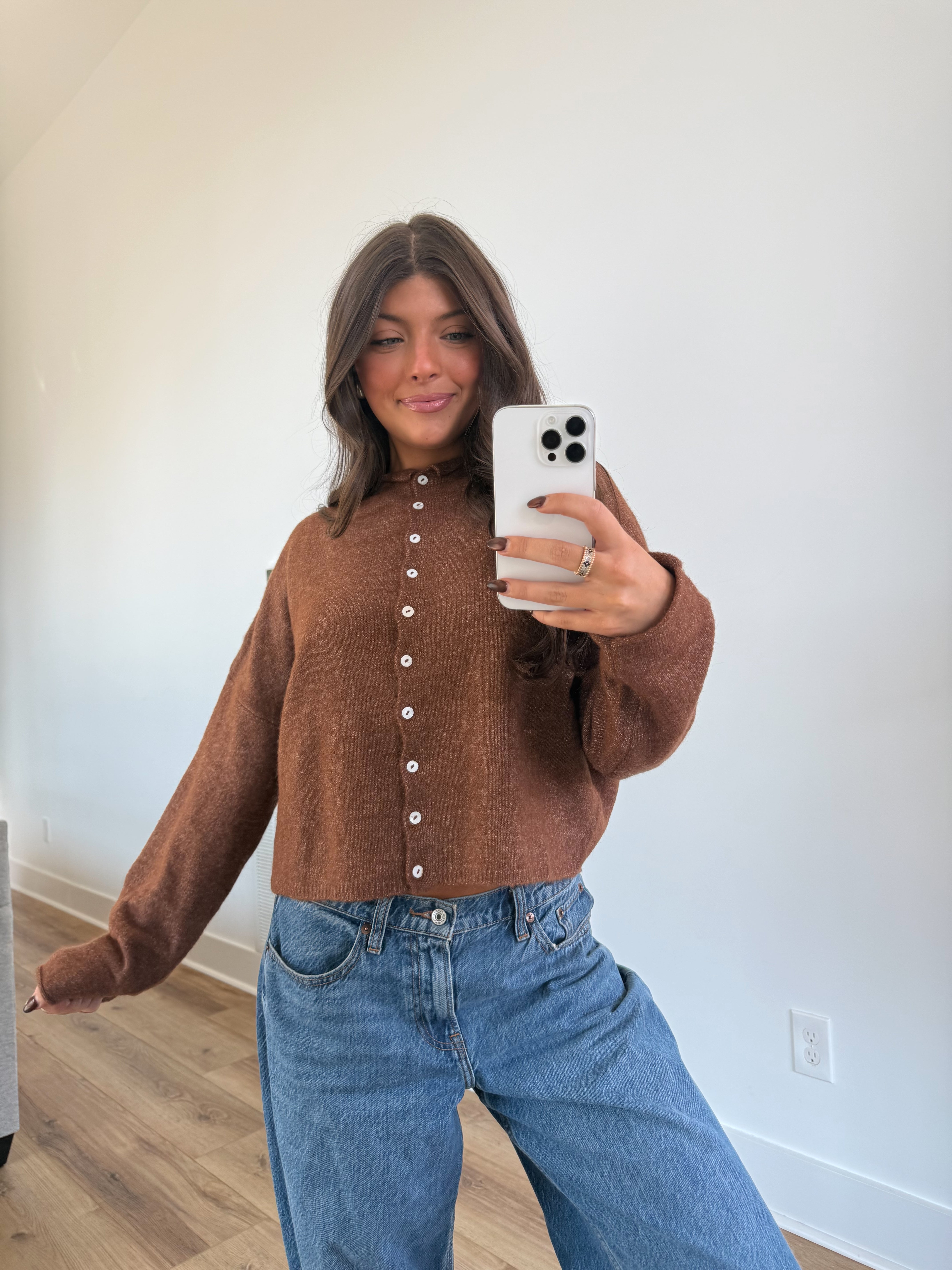 Best Dress Cardigan (Brown)