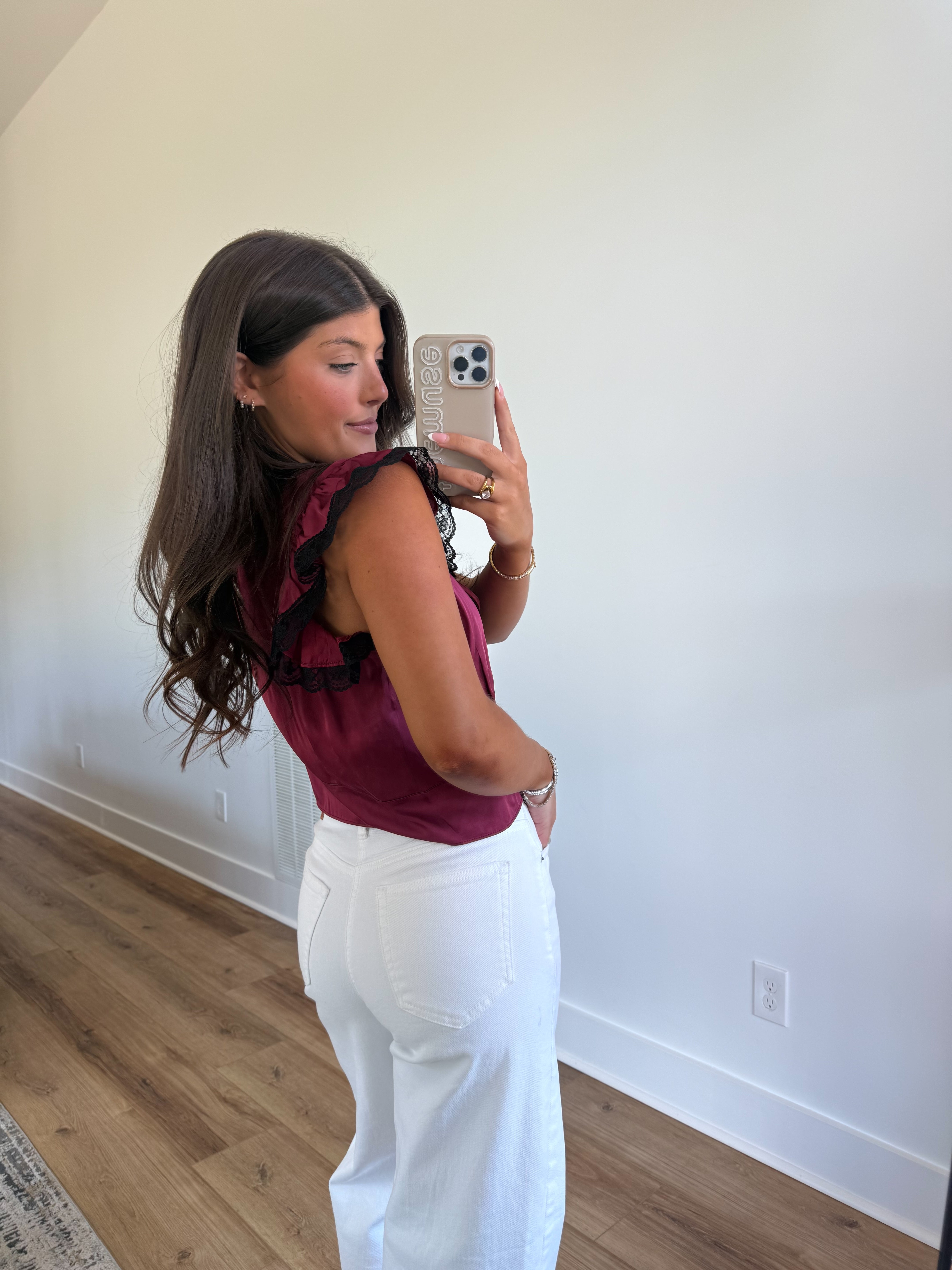 Cabernet Lace Top