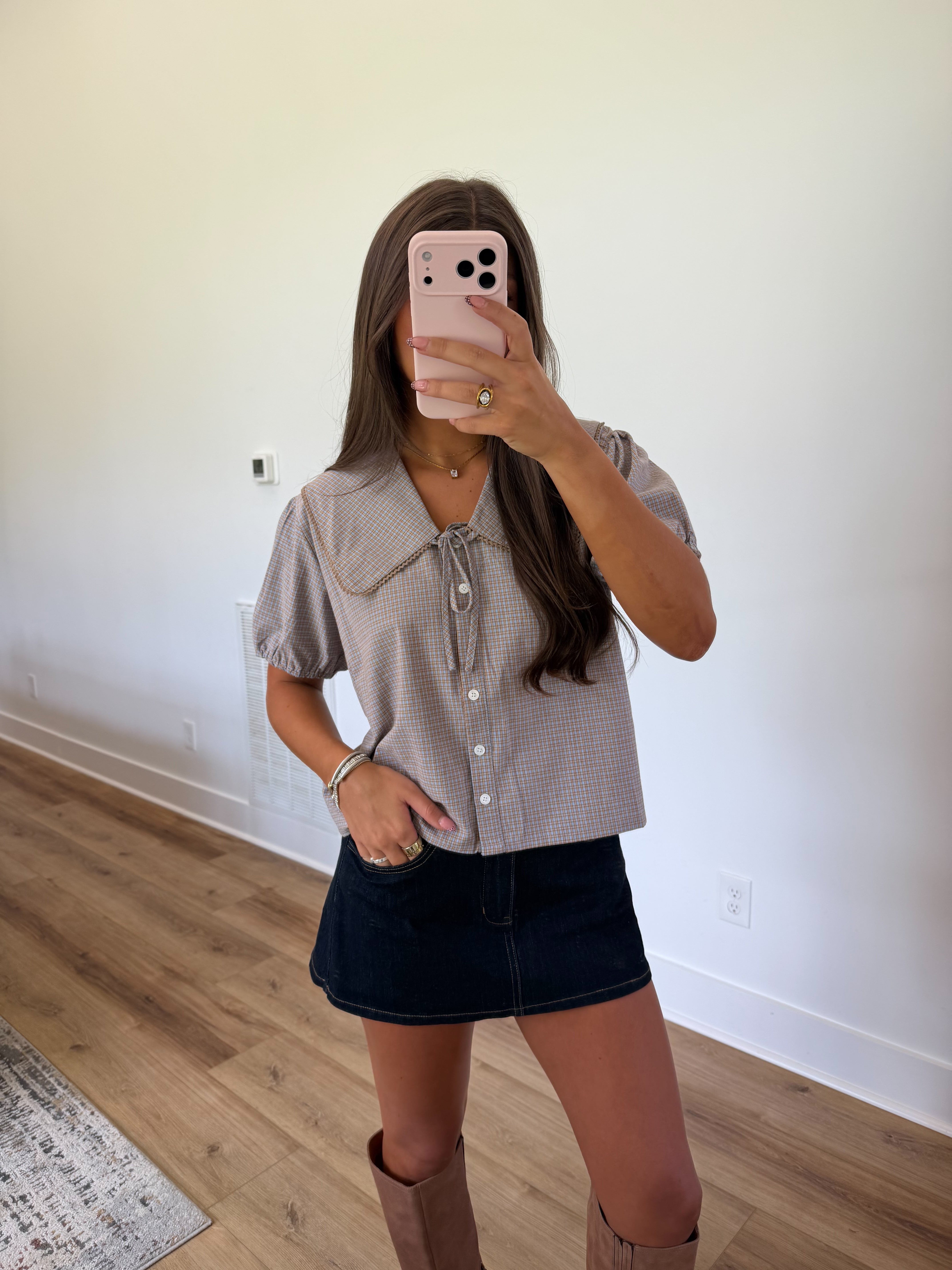 Pumpkin Patch Collar Top