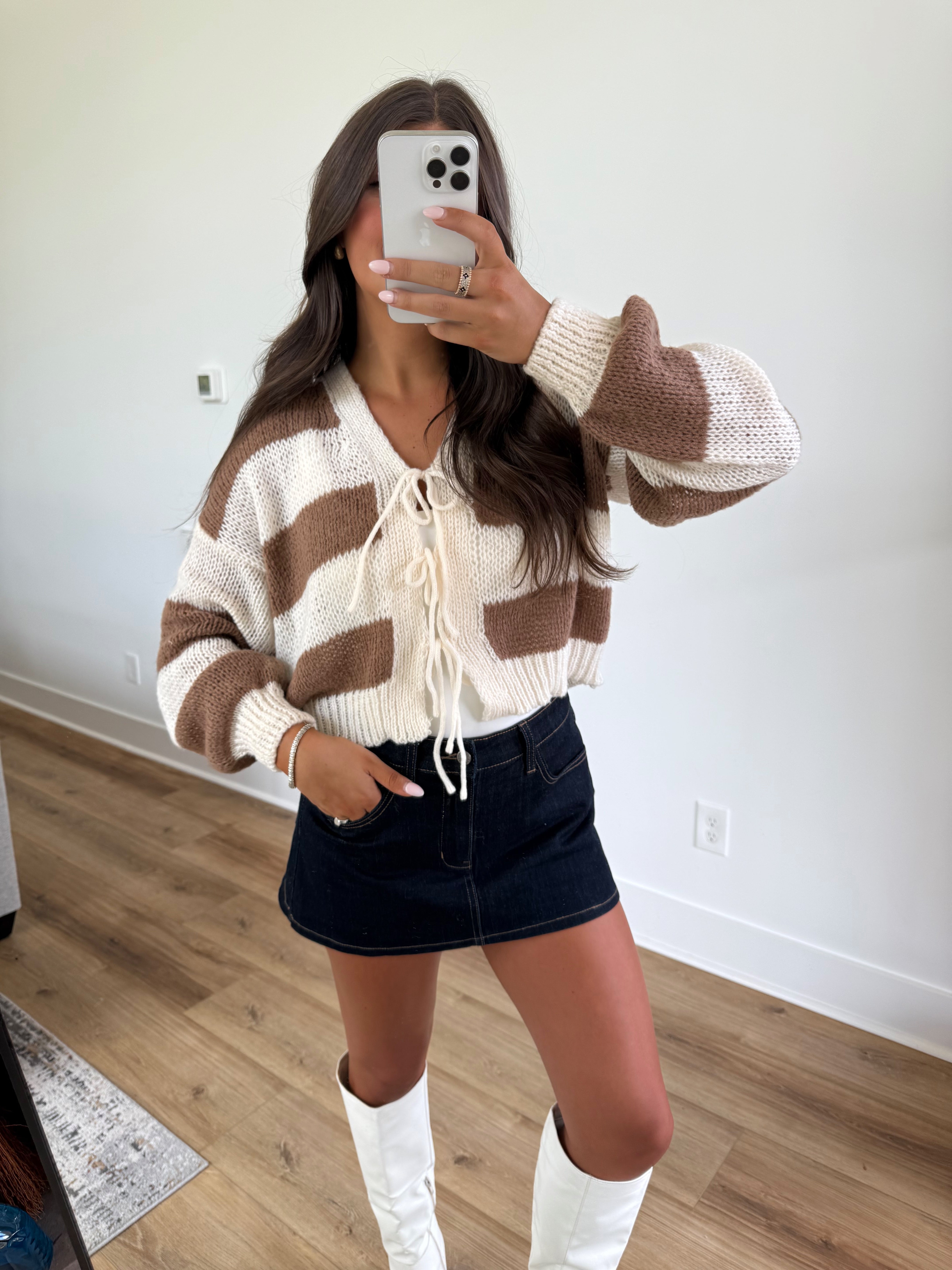 Cinnamon Sugar Chunky Stripe Knit