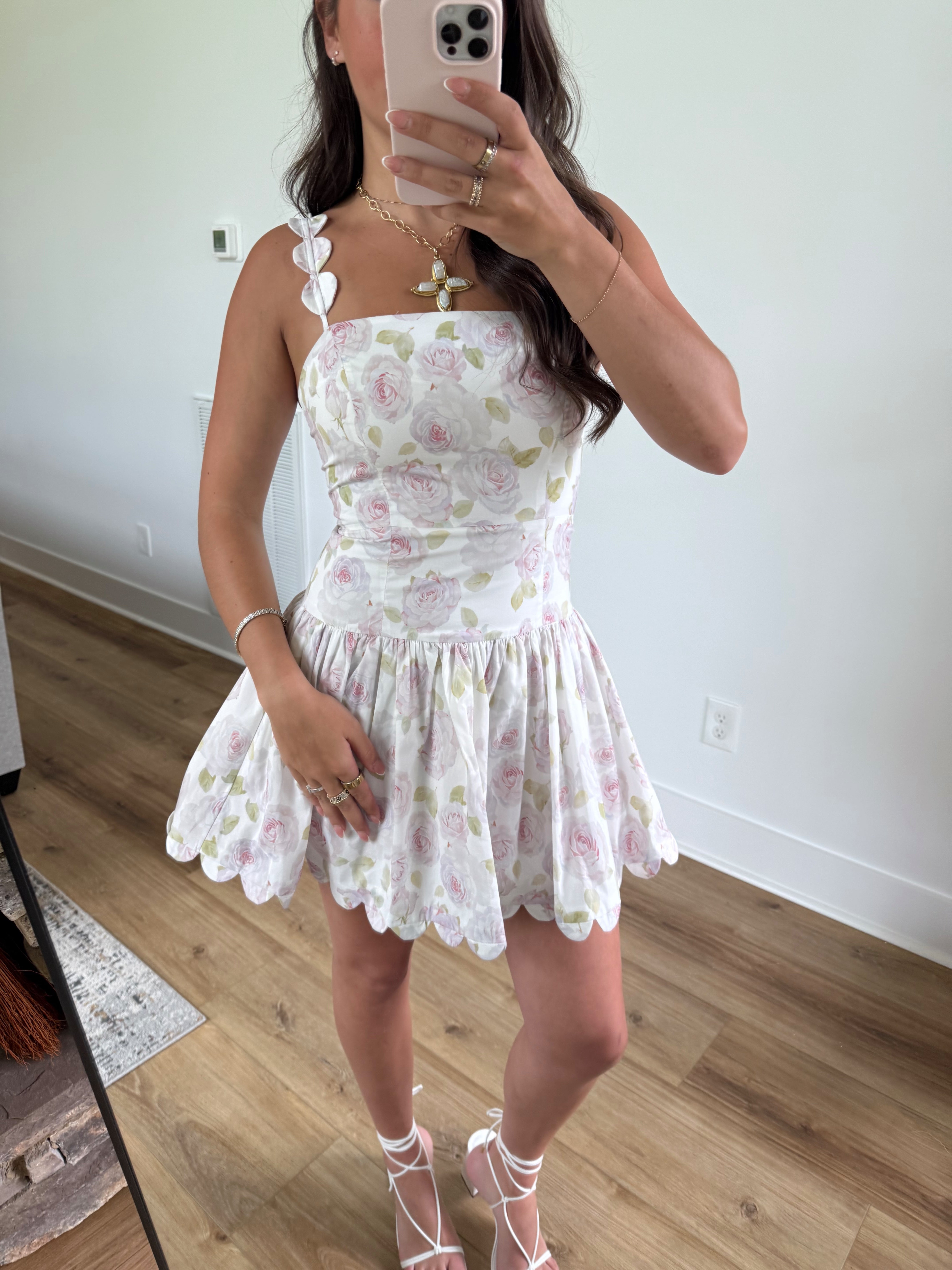 Wren Scallop Mini Dress