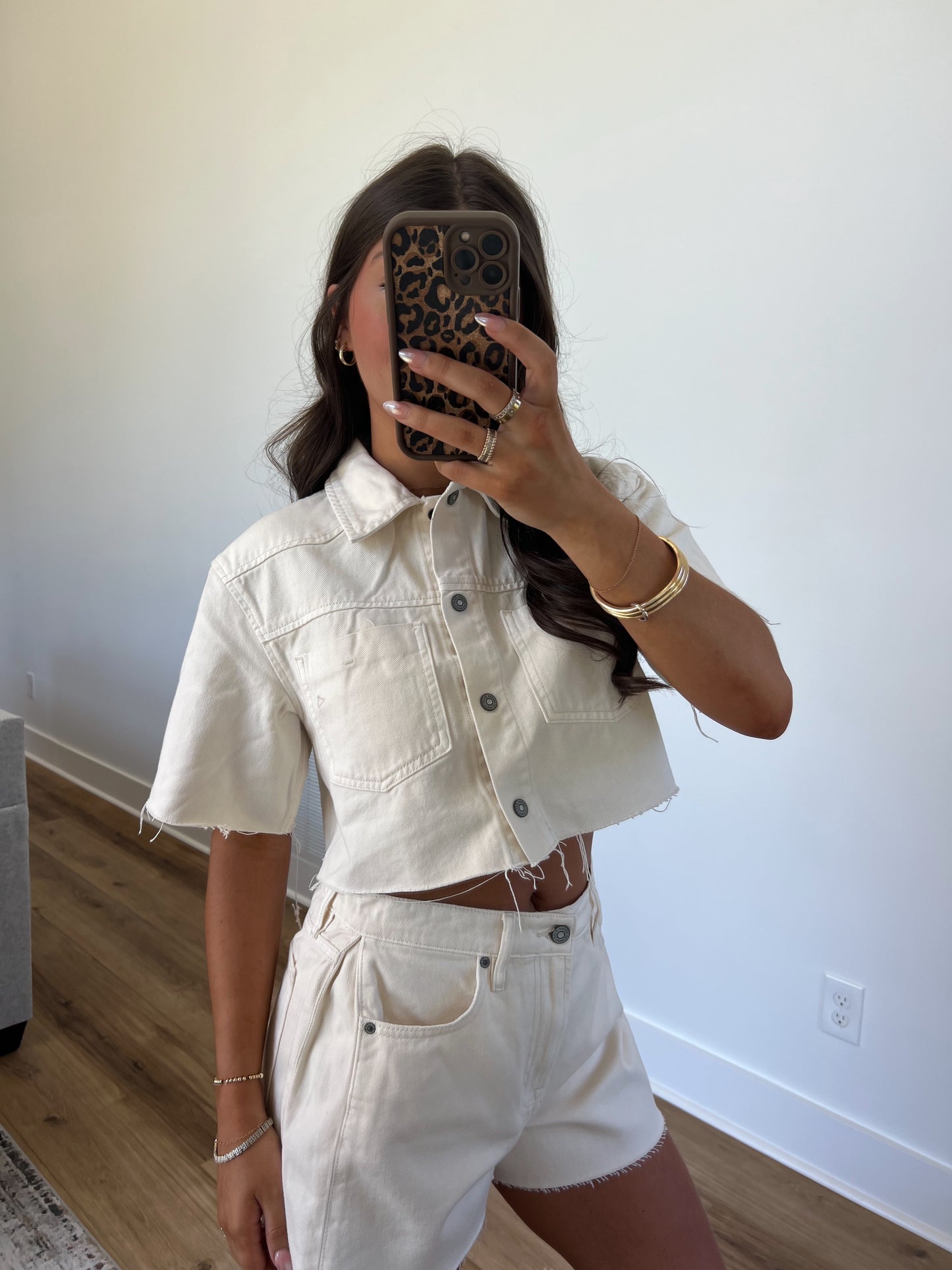 Ecru Denim TOP