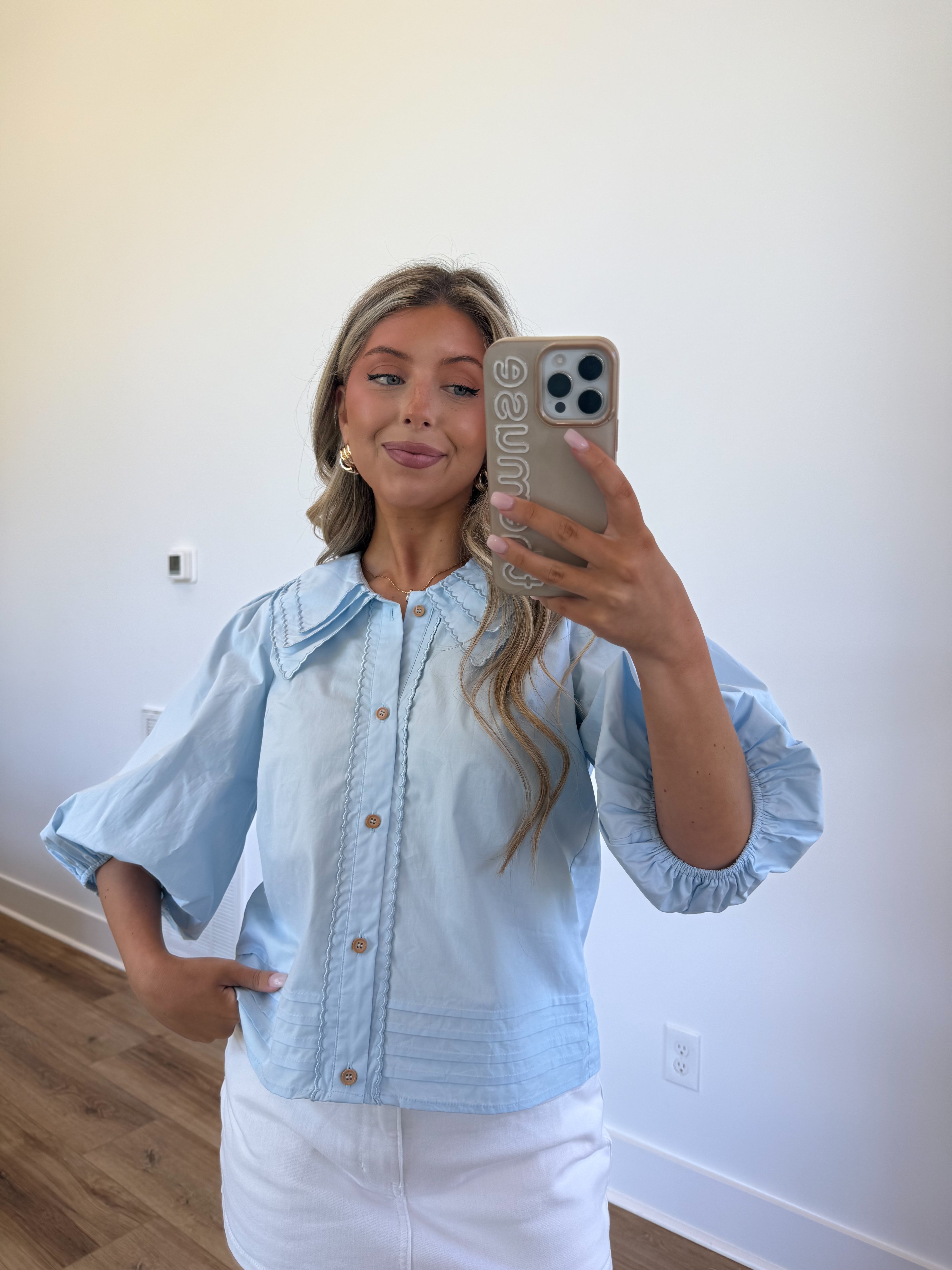 The Heirloom Blouse (Blue)