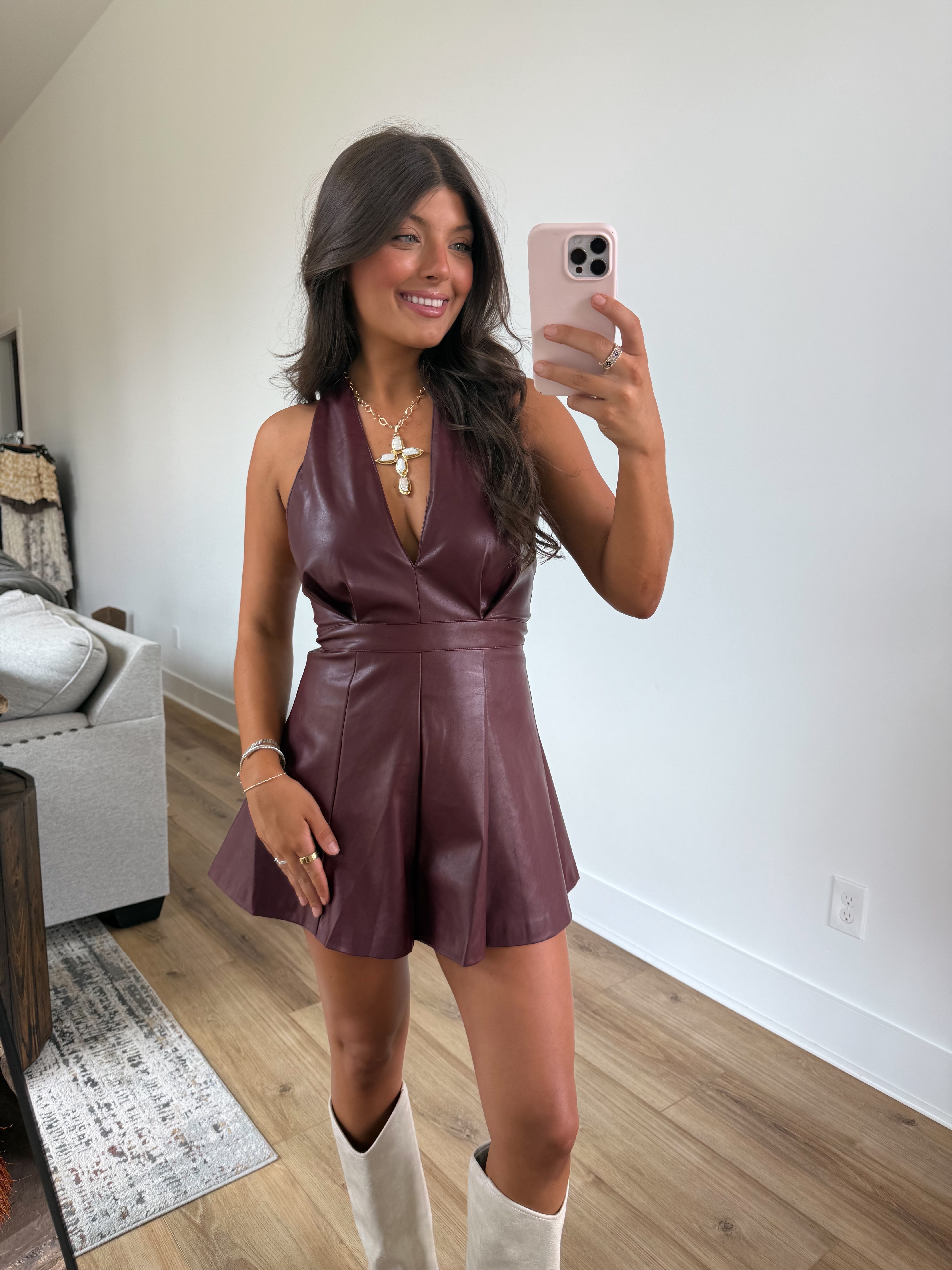 Maroon Spice Romper