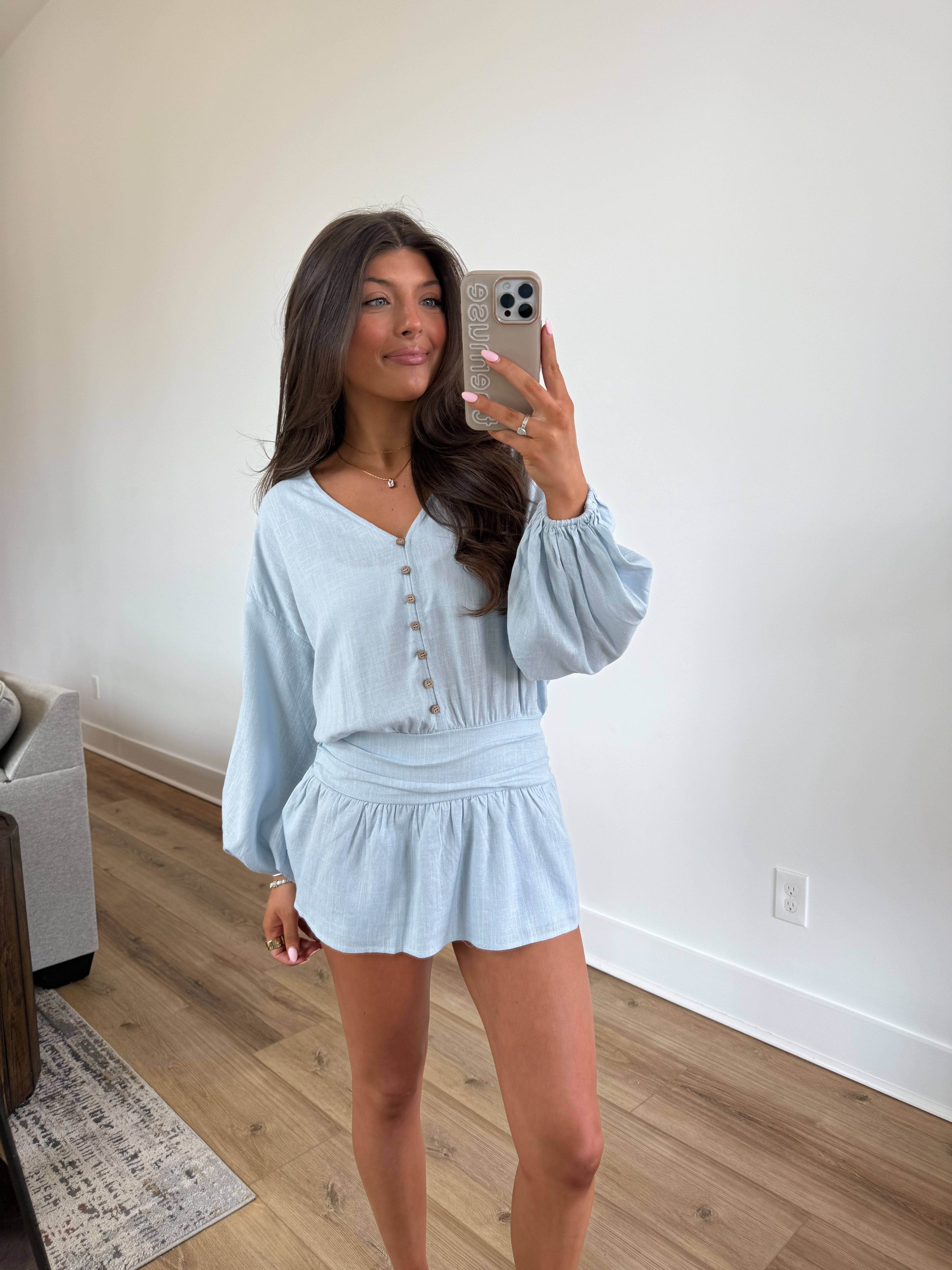 Island Princess Linen Romper