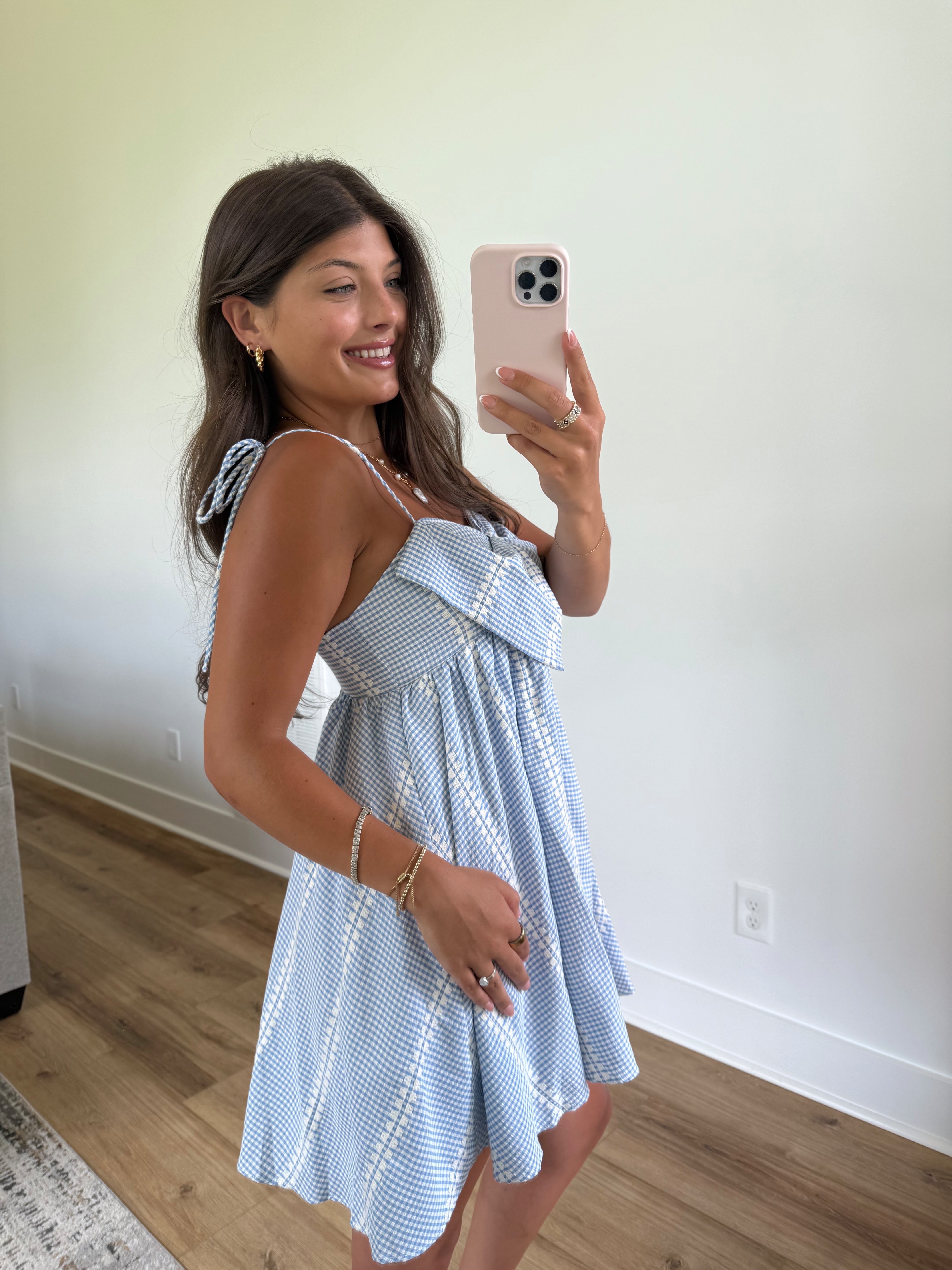 Meric Darling Bow Mini Dress