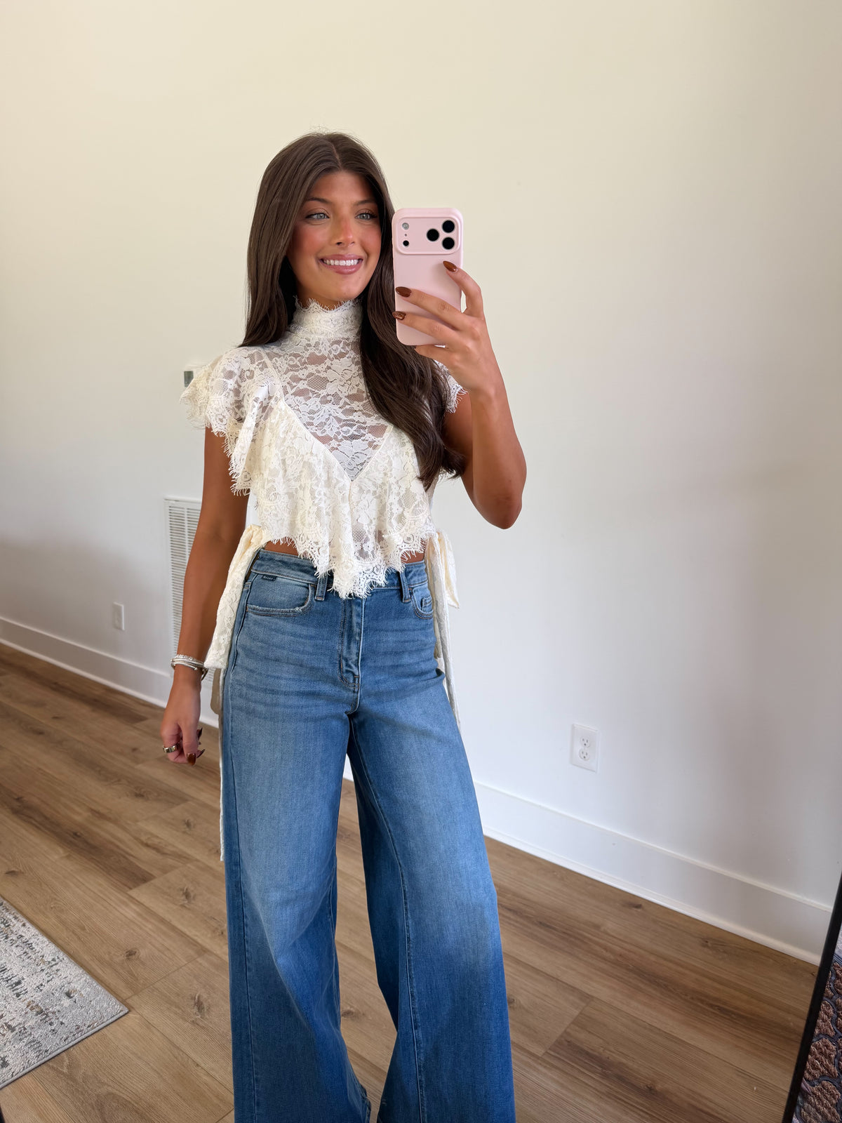 Darling Lace Ruffle Top
