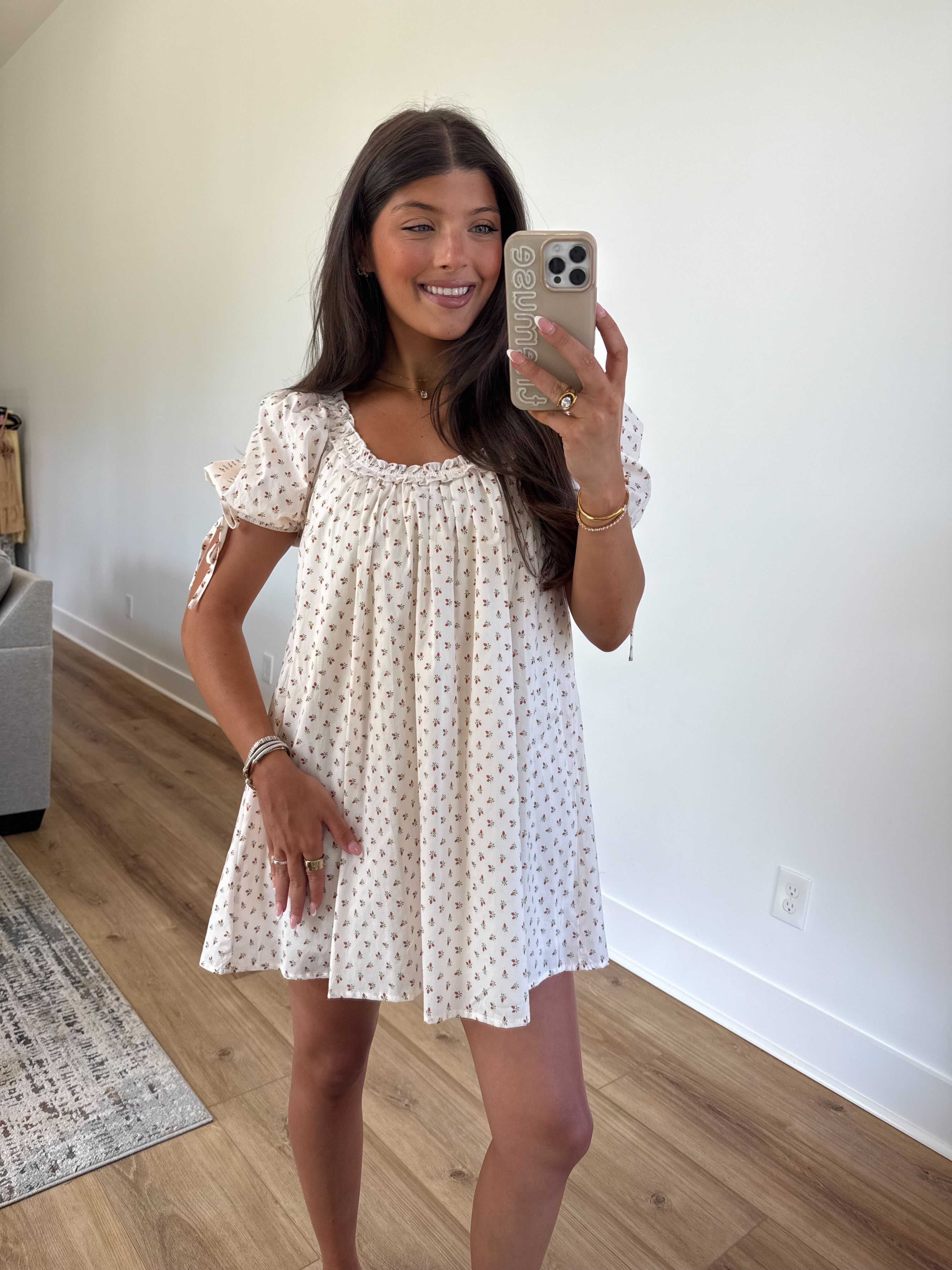 Strawberry Babydoll Dress (Restock)