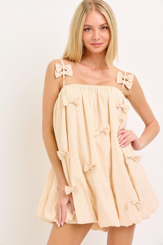 Savvy Bow Mini Dress