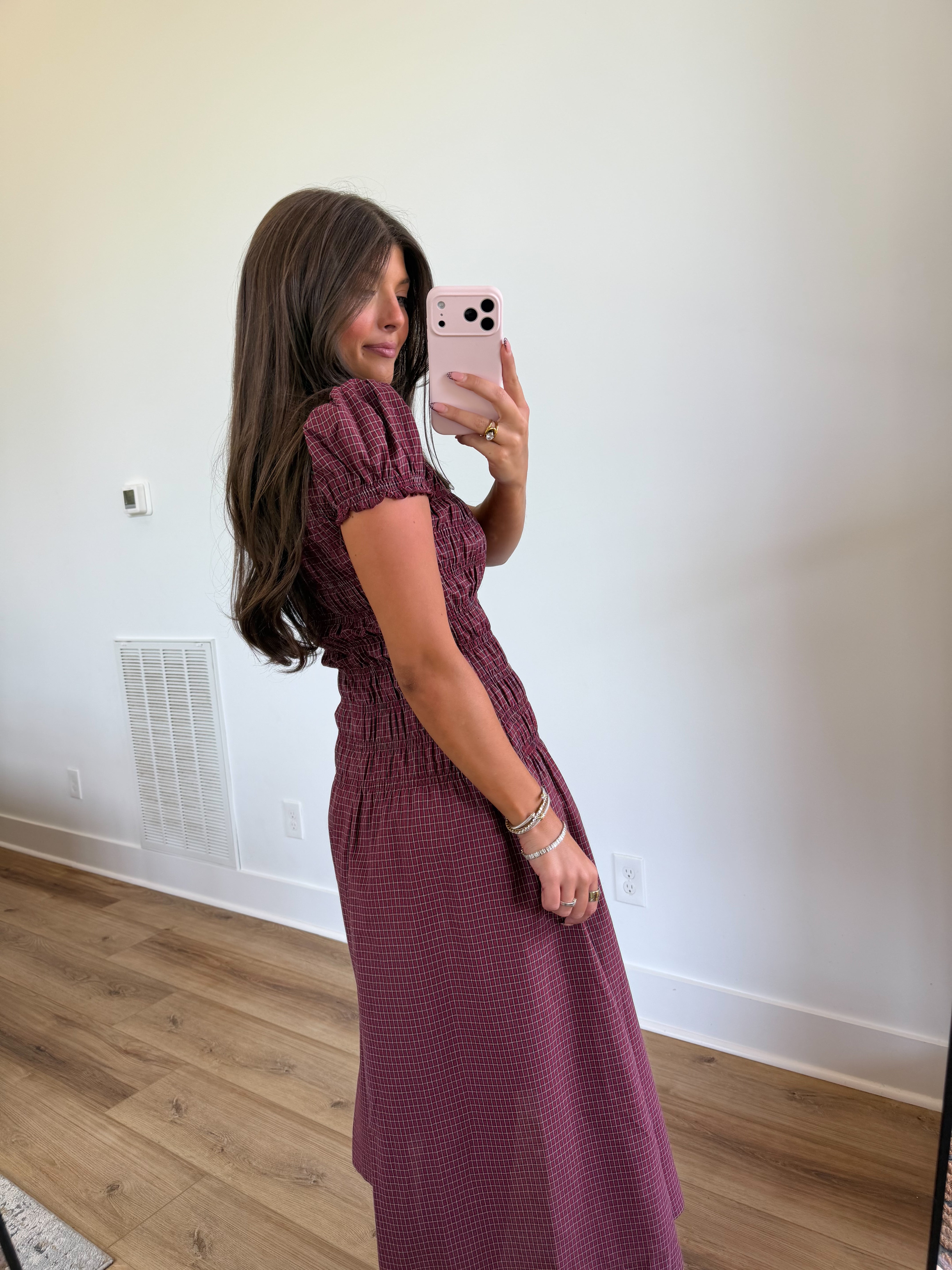 Lorelai Red Gingham Midi