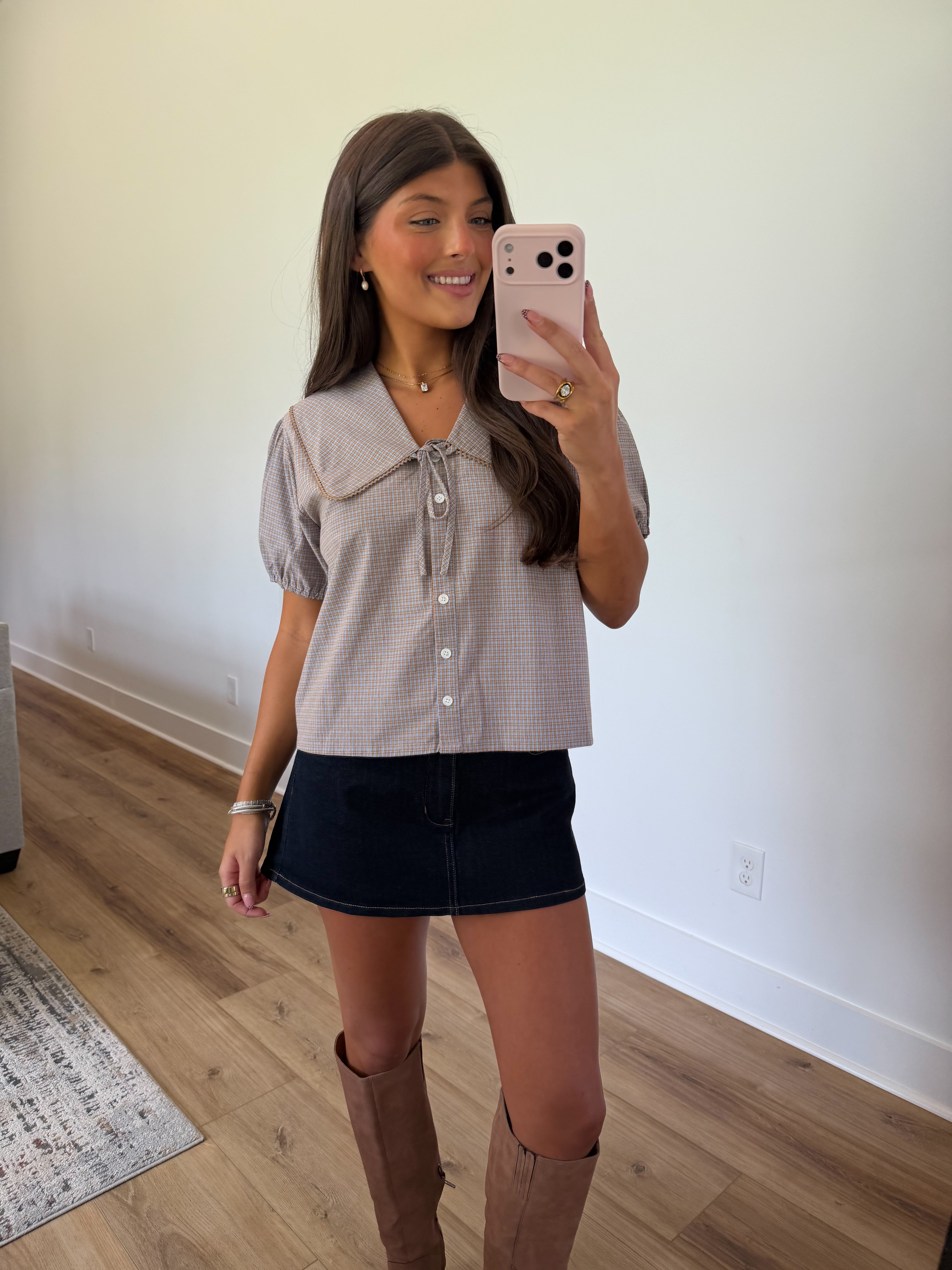 Pumpkin Patch Collar Top