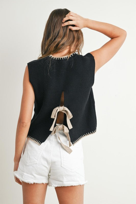 The Bow Back Knit Tank