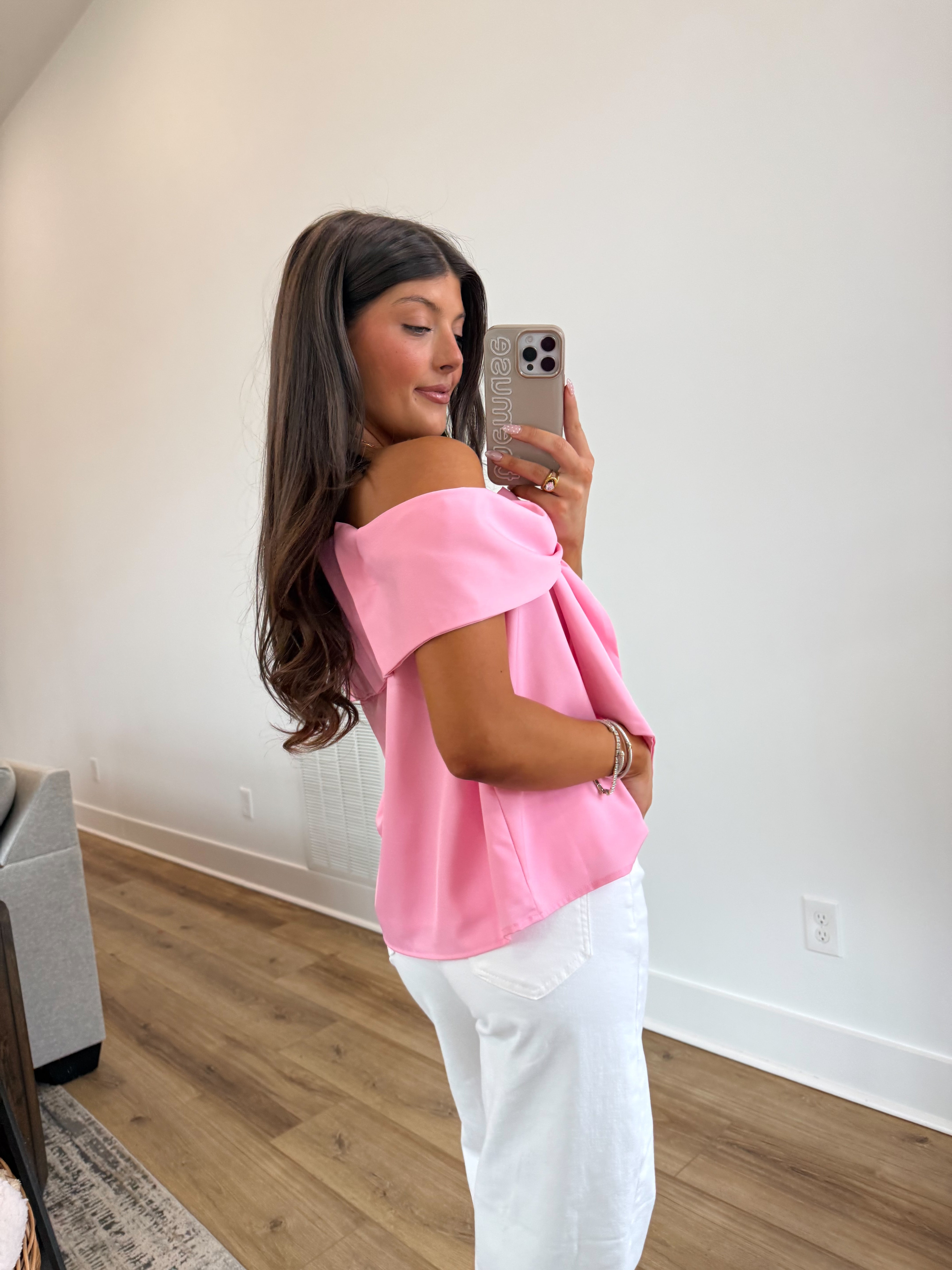 Candy Pink Bow Top