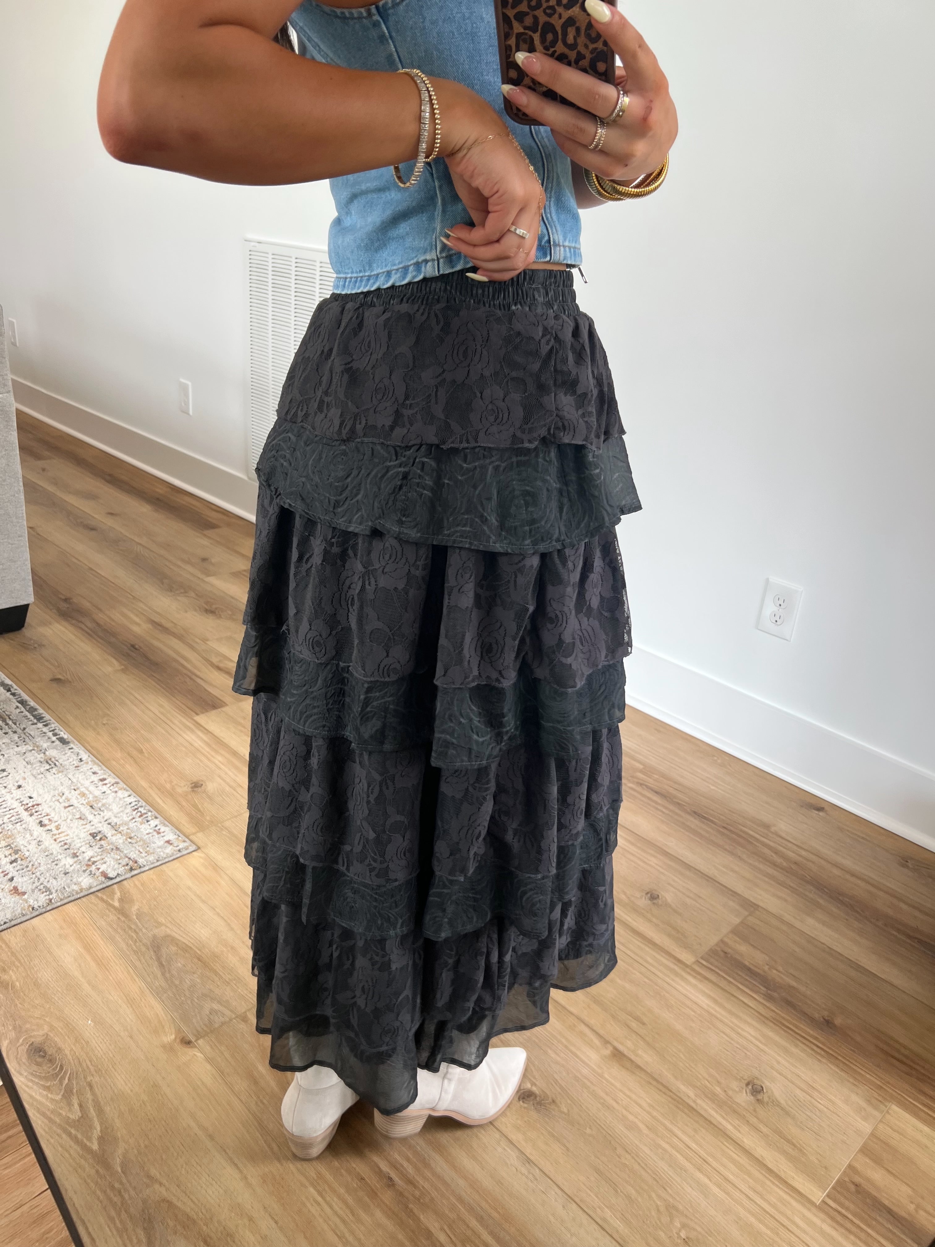Rosie Lace Maxi Skirt
