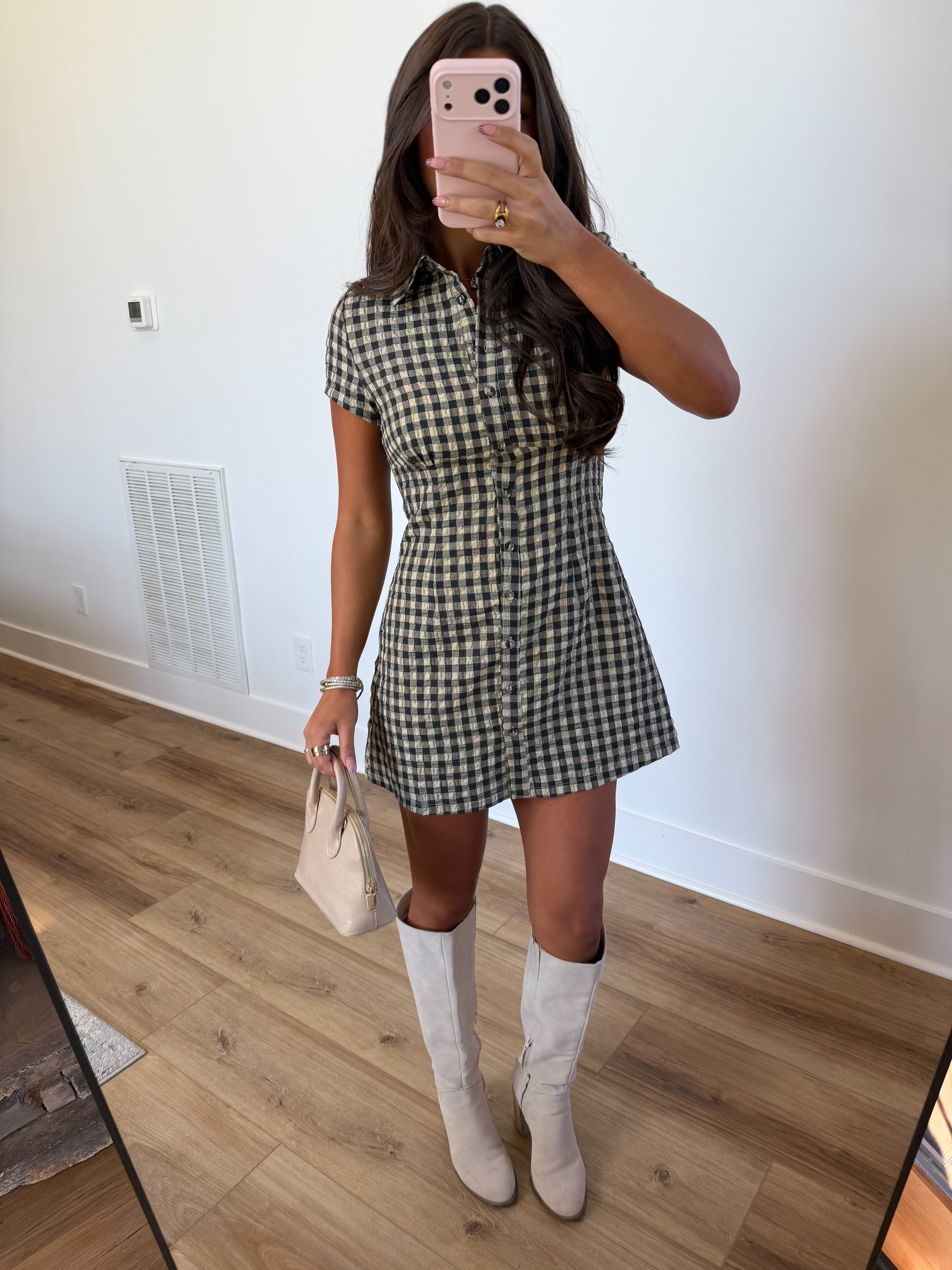 Fall It Girl Mini Dress (PRE-ORDER (End of October)/ Restock)