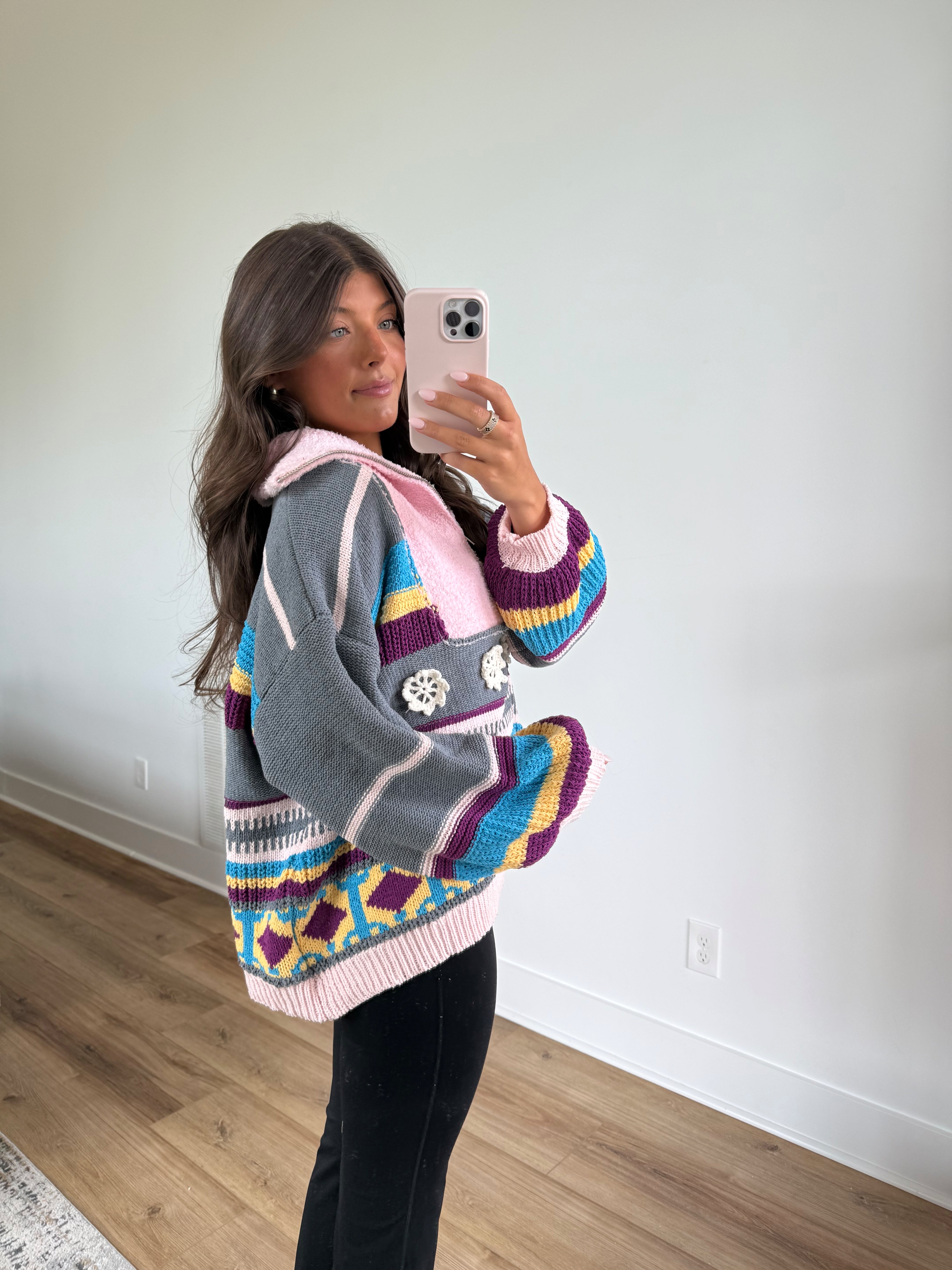 Dreamy Pullover (Grey/Pink)