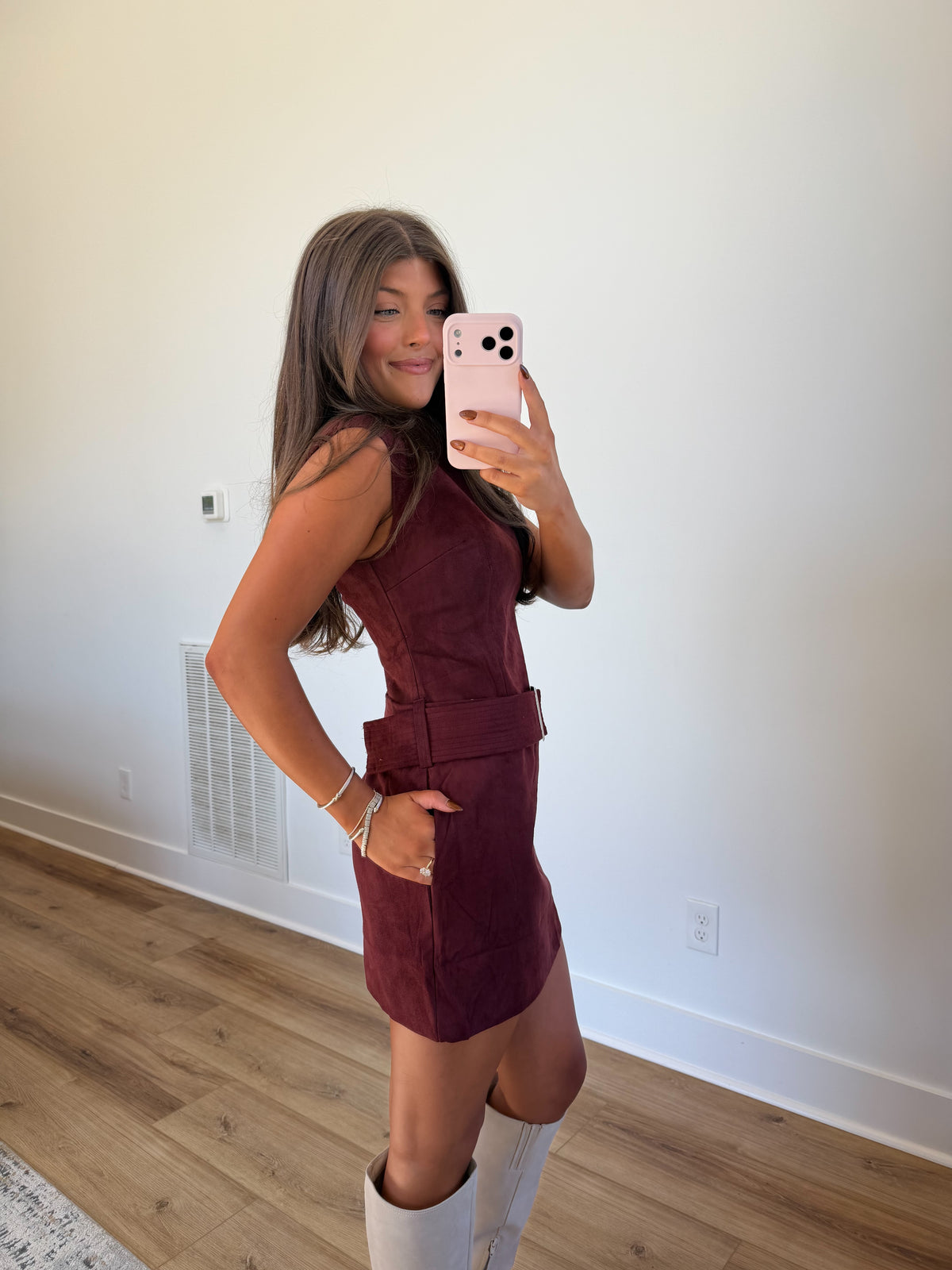 Mod Muse Suede Mini (Burgundy)