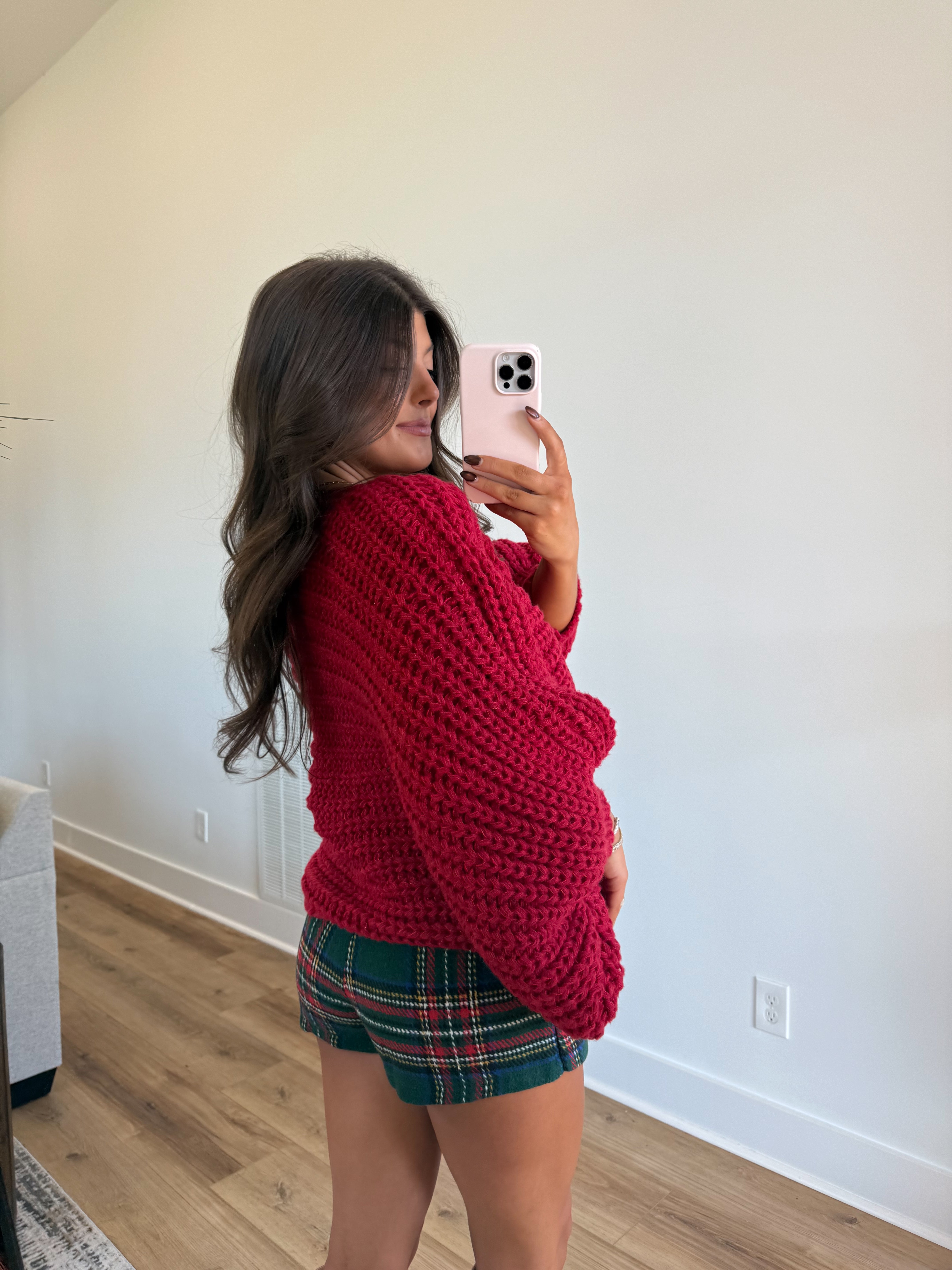 Holiday Bow Sweater (Red)