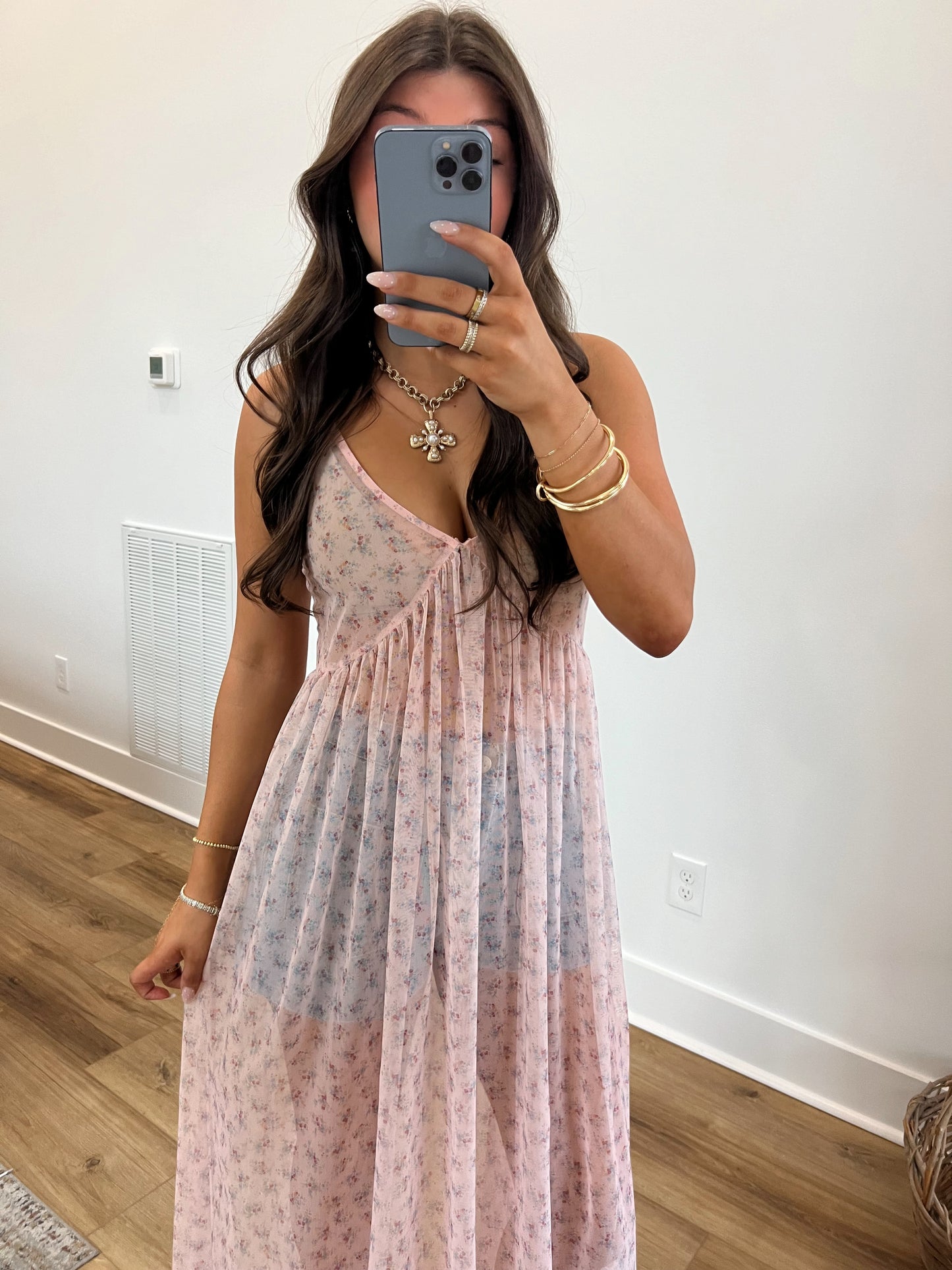 Pink Dreams Sheer Blouse