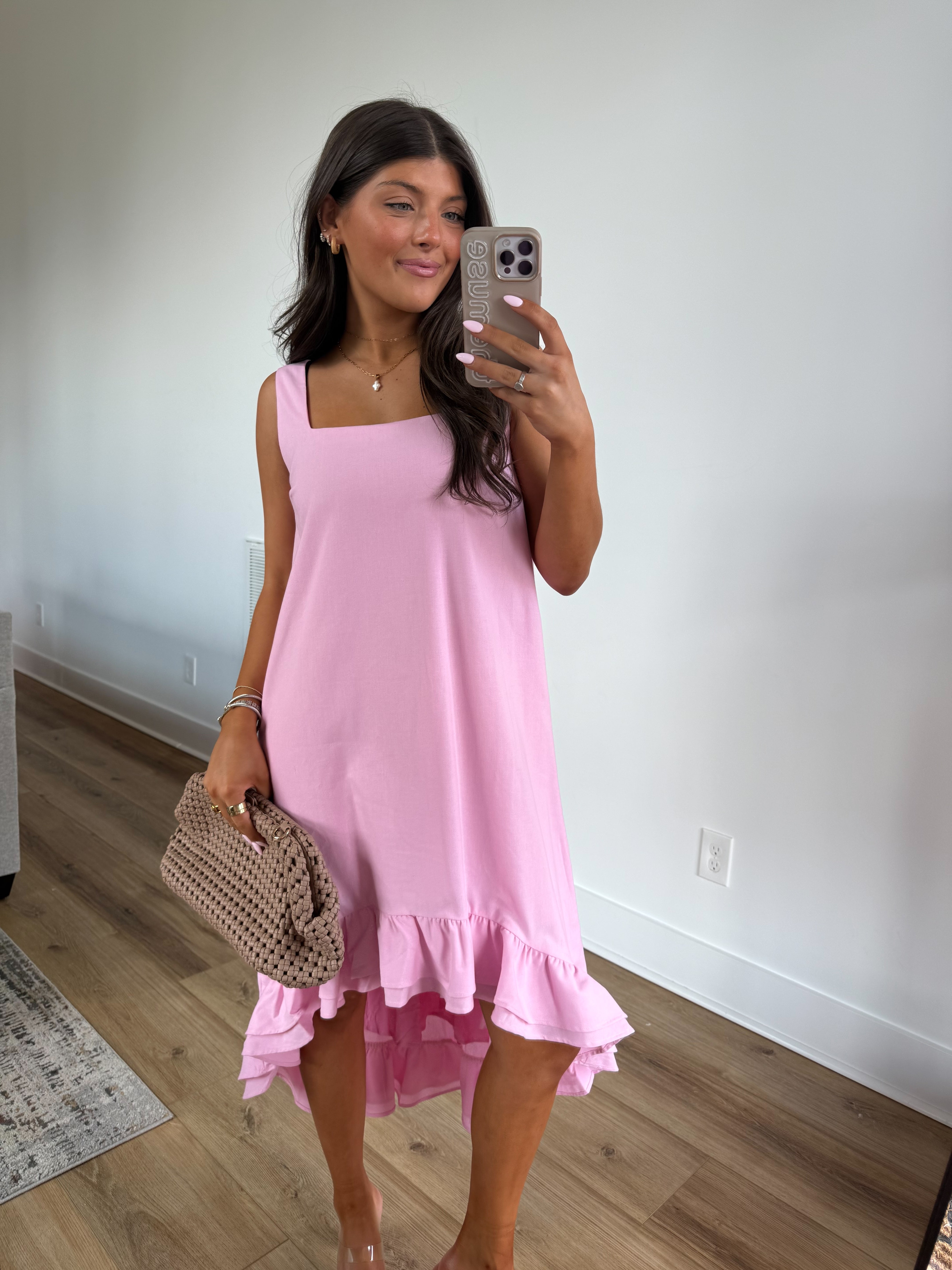 Pink High Low Dress