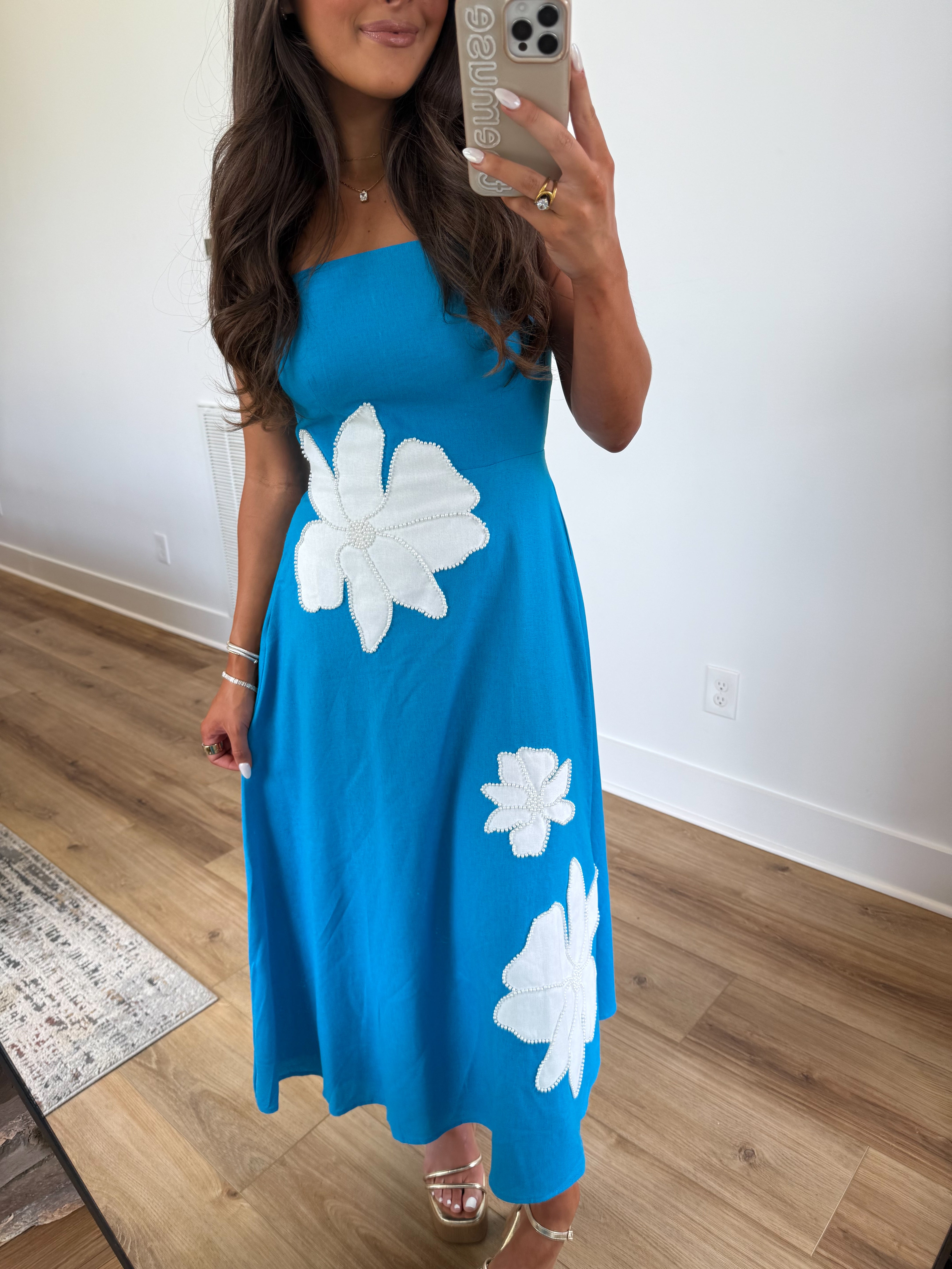 Blue Hibiscus Maxi