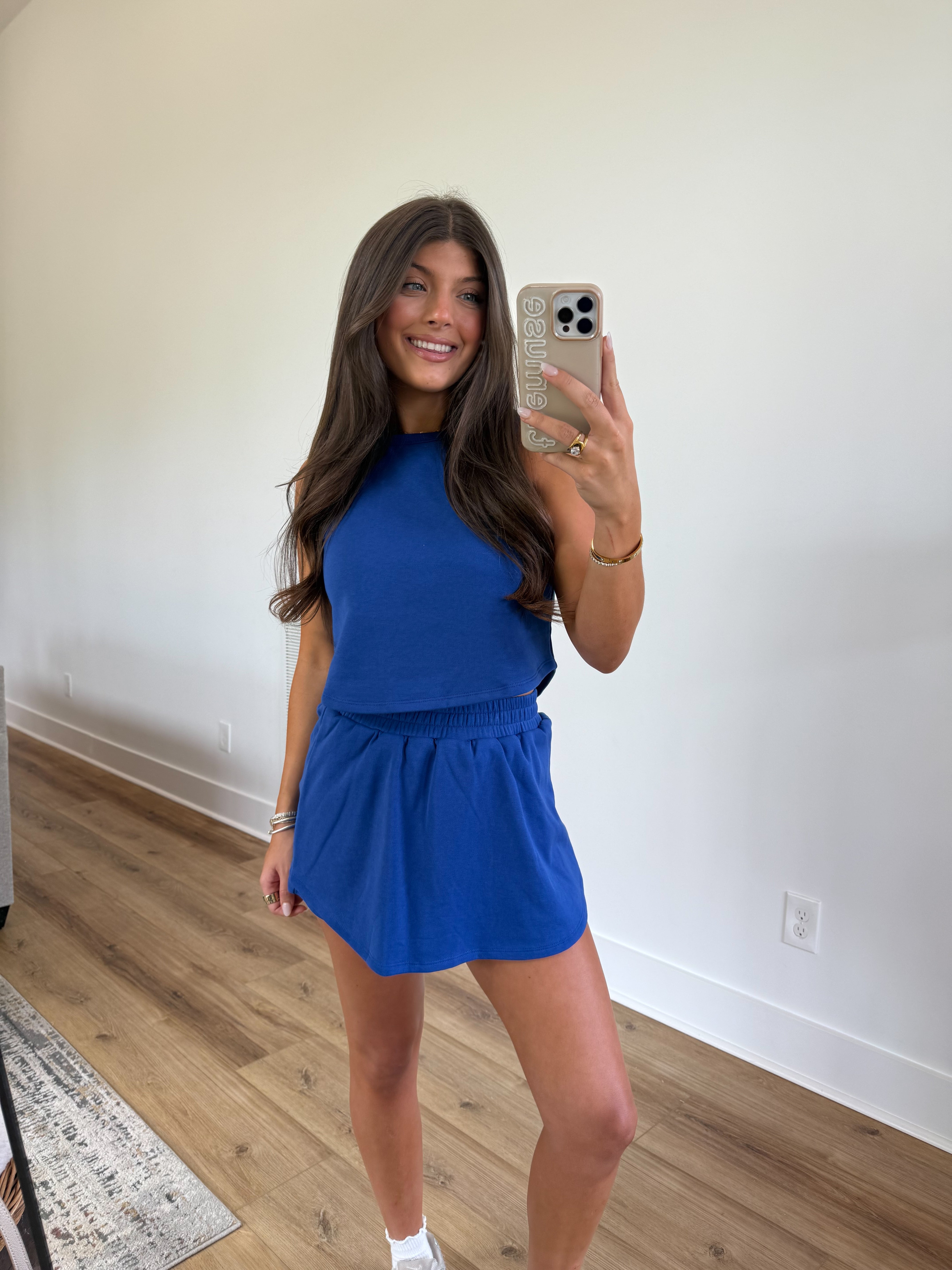 Lived in Skort Set (Royal Blue)