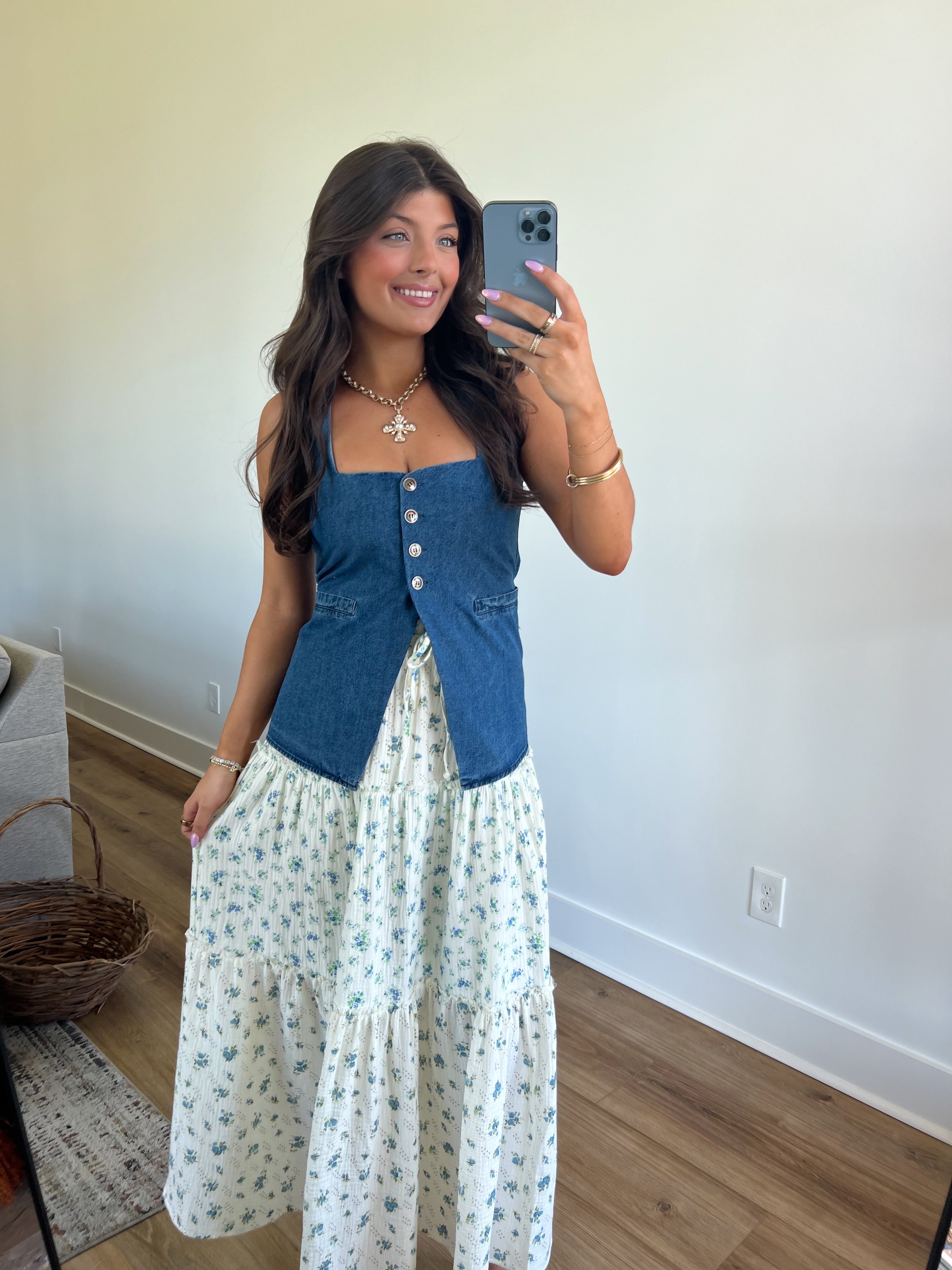 Kilee Denim Vest (Restock)