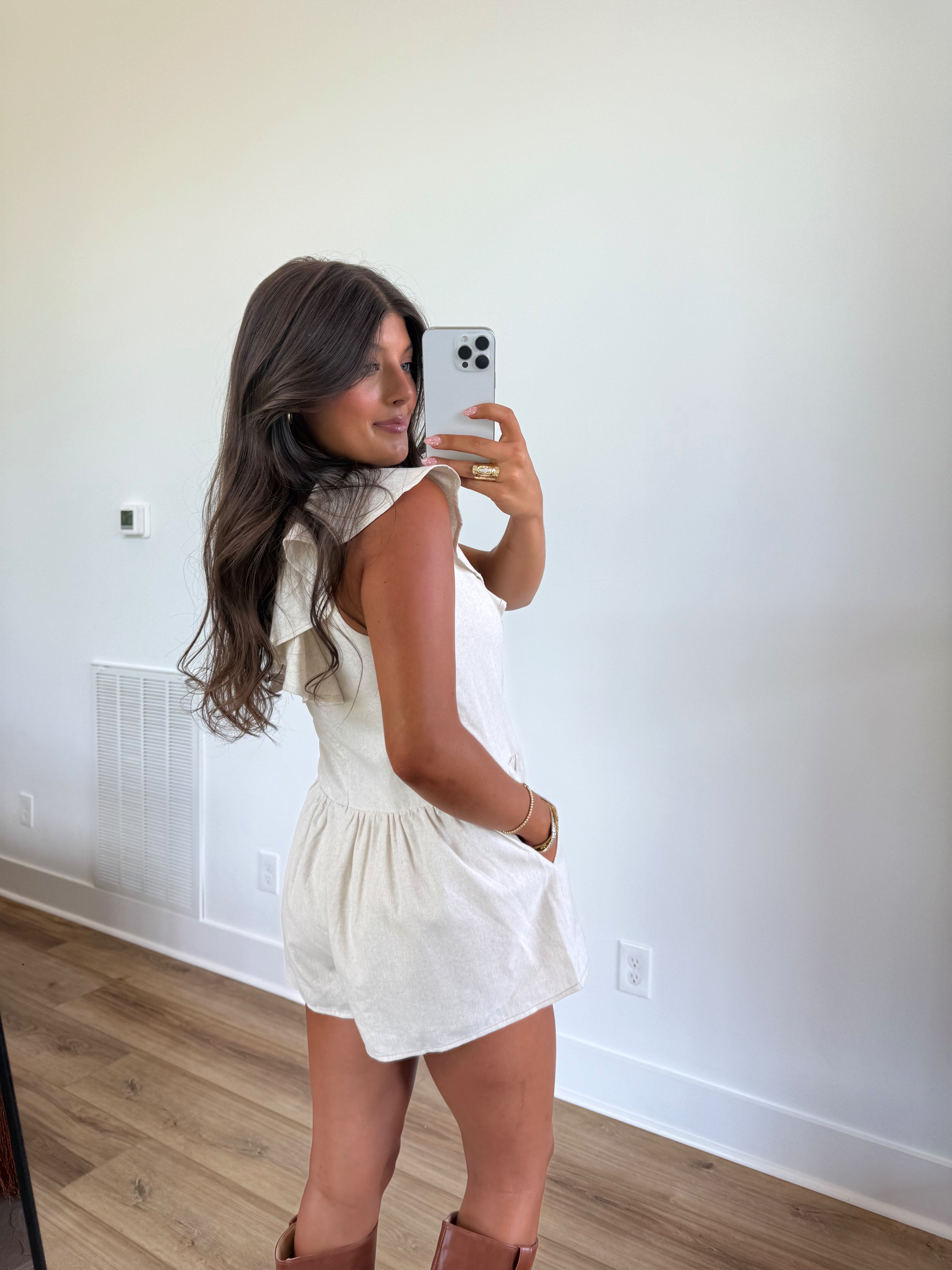 Frosted Linen Romper