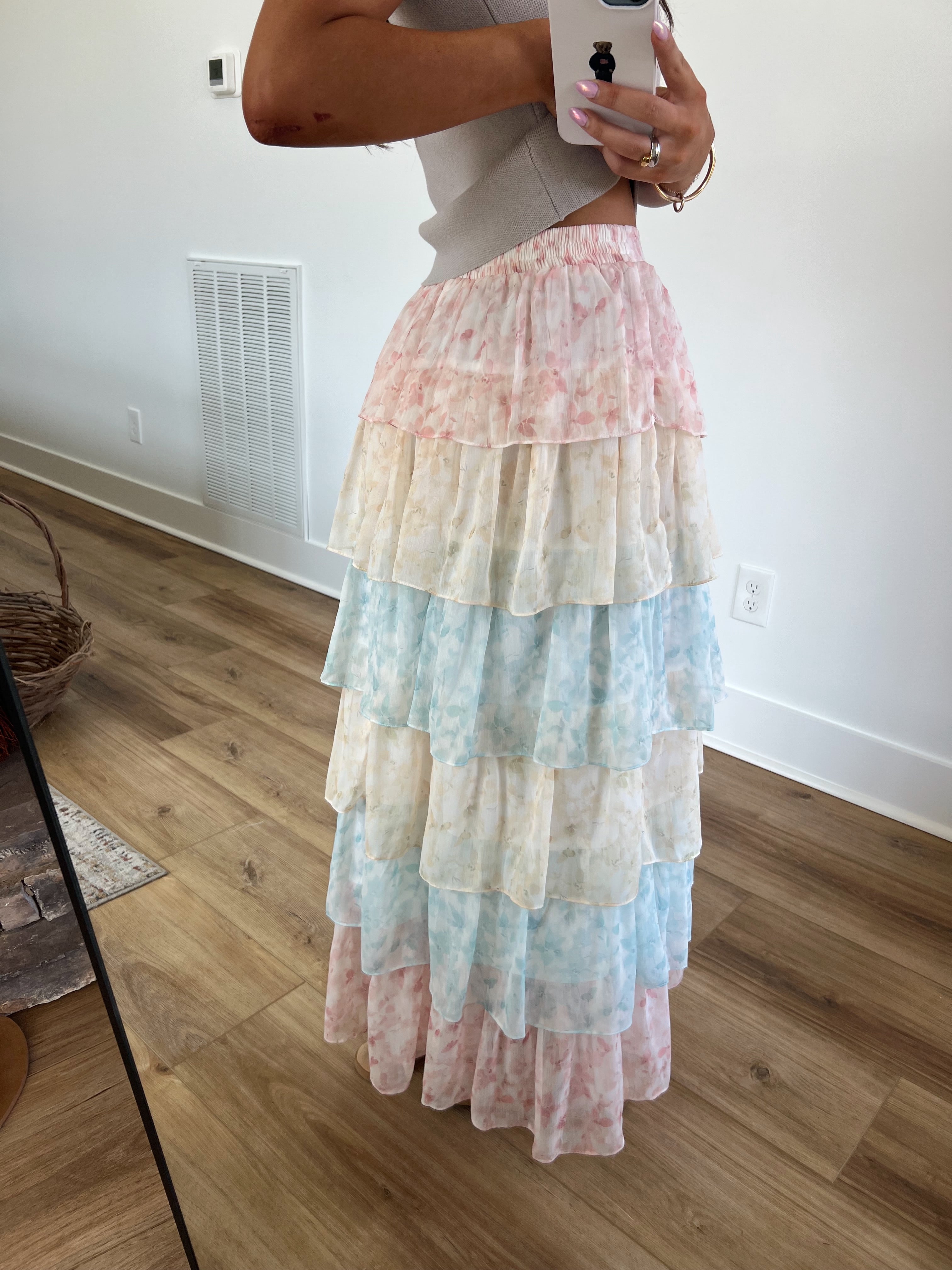 Claudia Ruffle Maxi Skirt