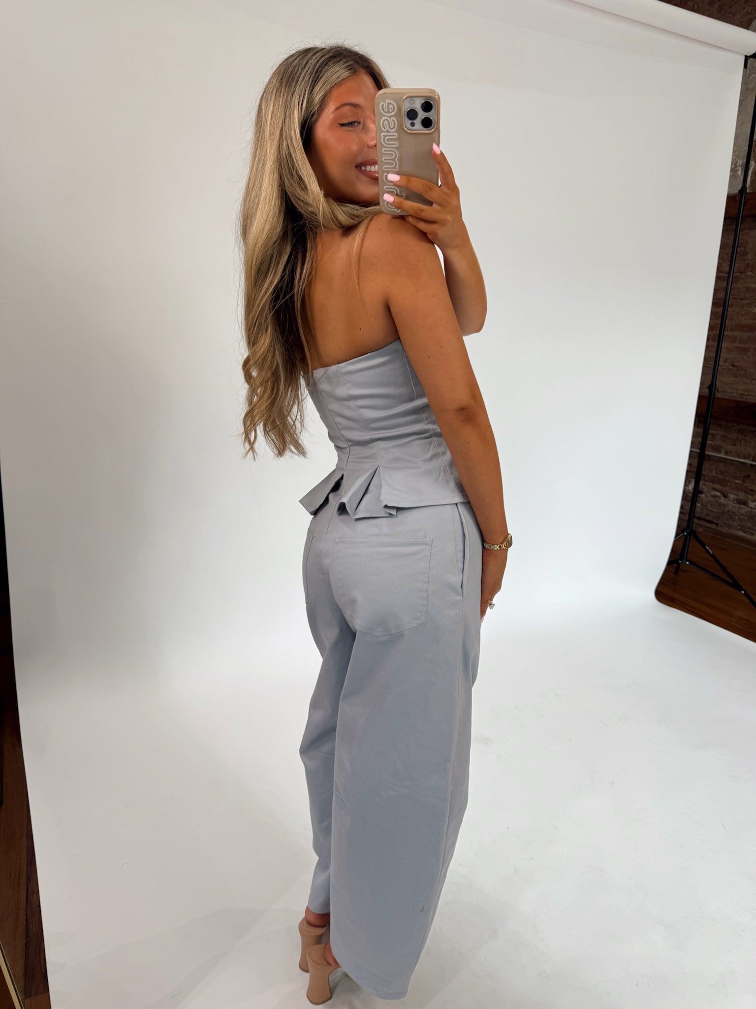 Blue Flare Jumpsuit