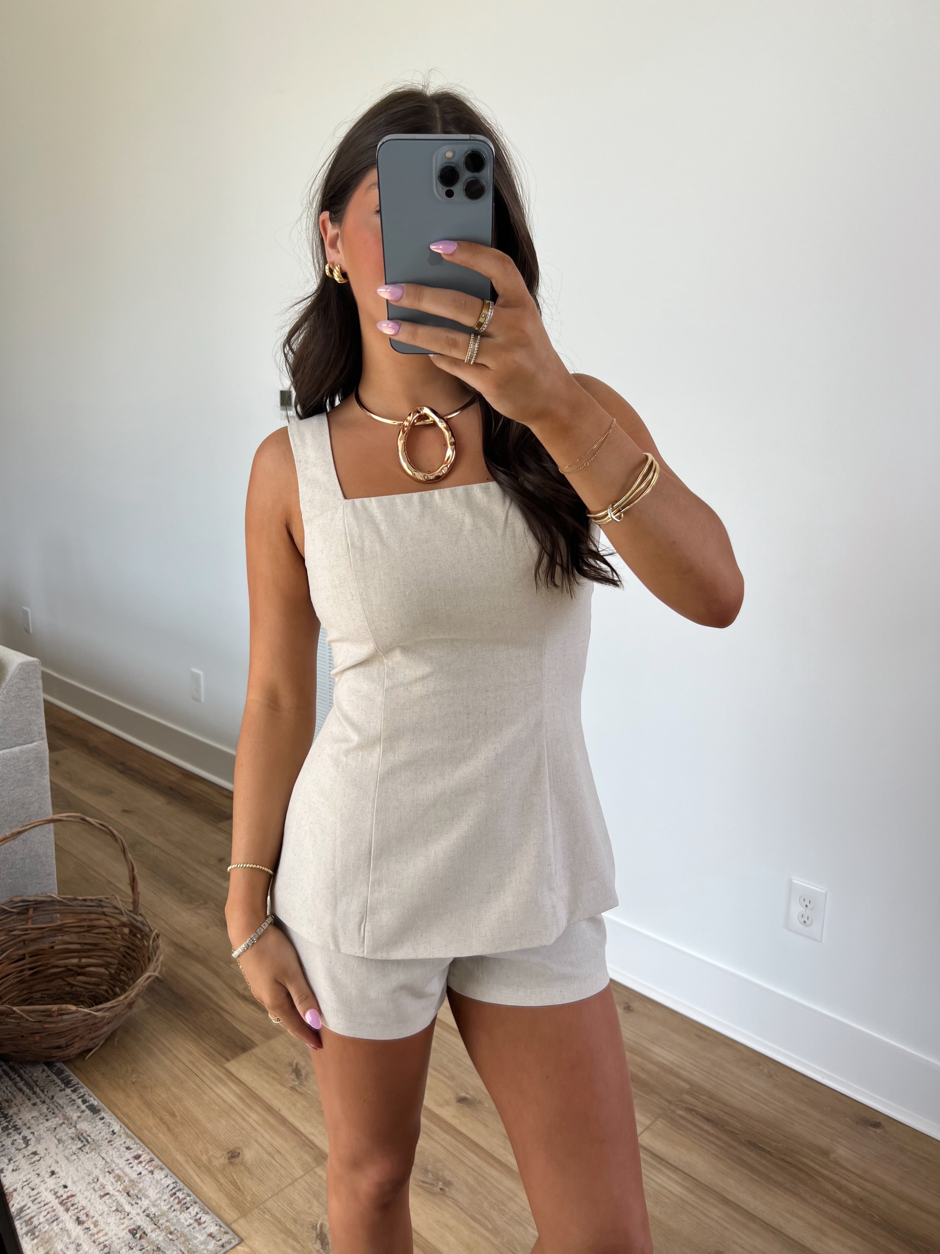 Scarlett Linen Shorts Set