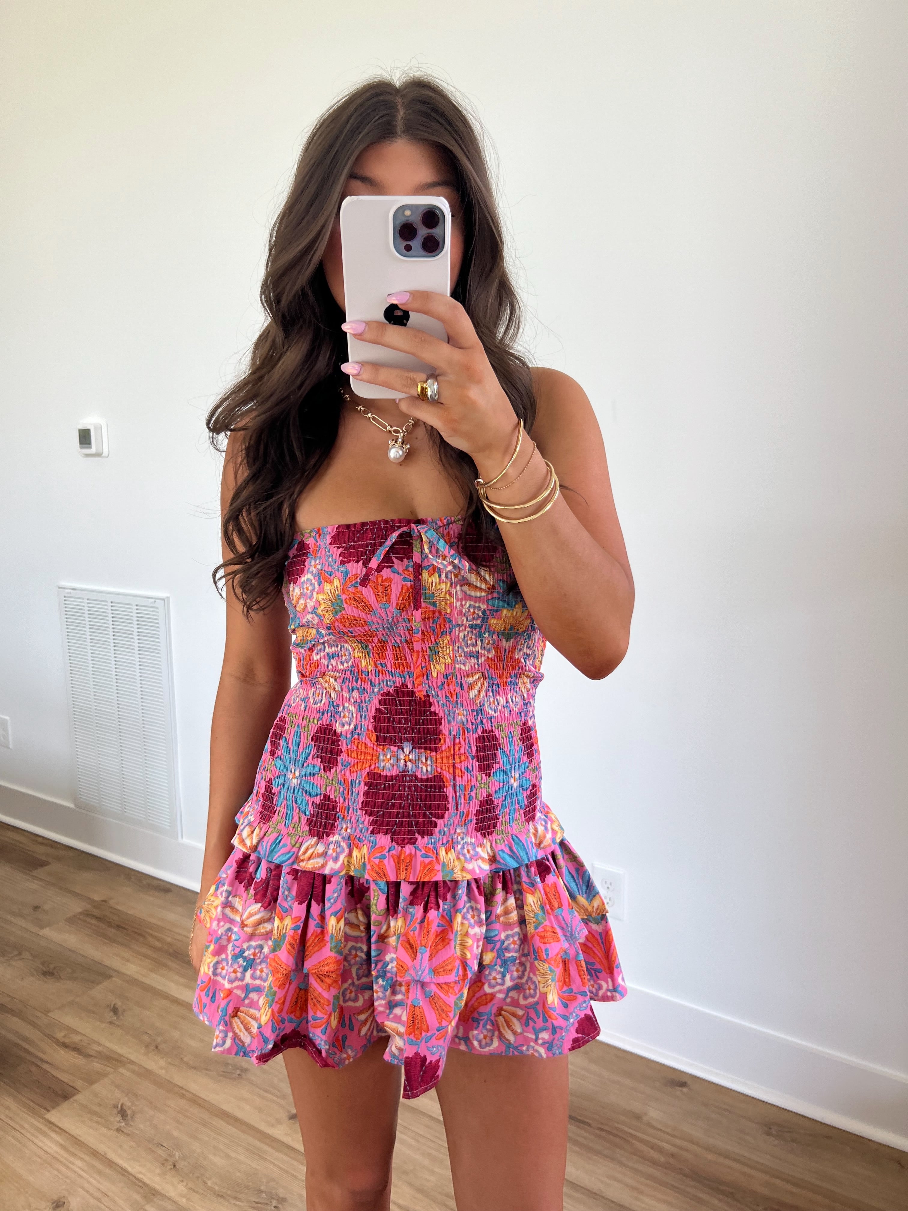 Summer Bloom Mini Dress (Petite)