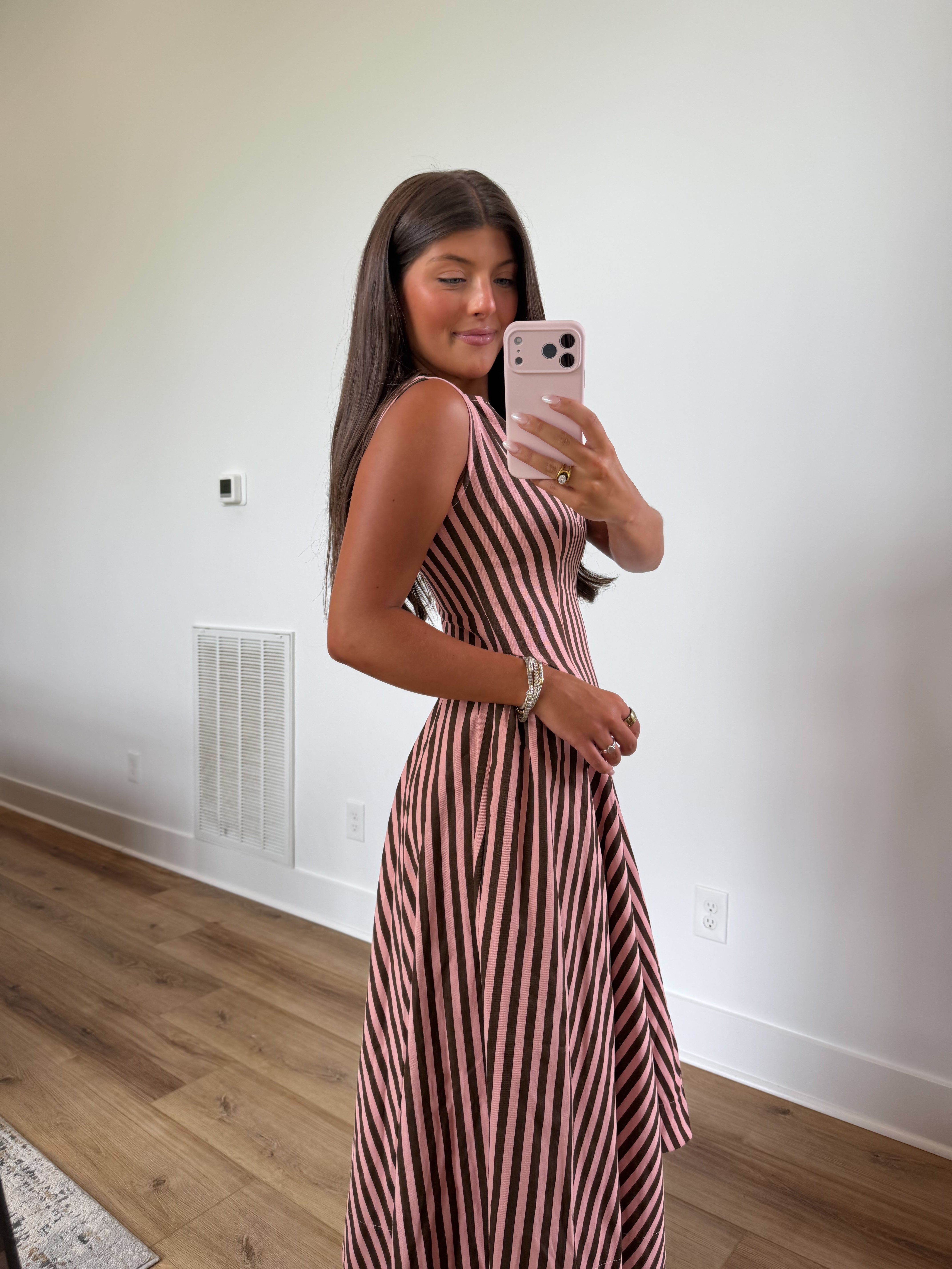 Cinnamon Stripe Midi