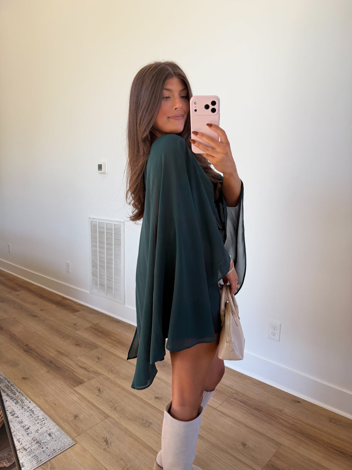 Emerald Cape Romper (PRE-ORDER (1-2 weeks)/ Restock)