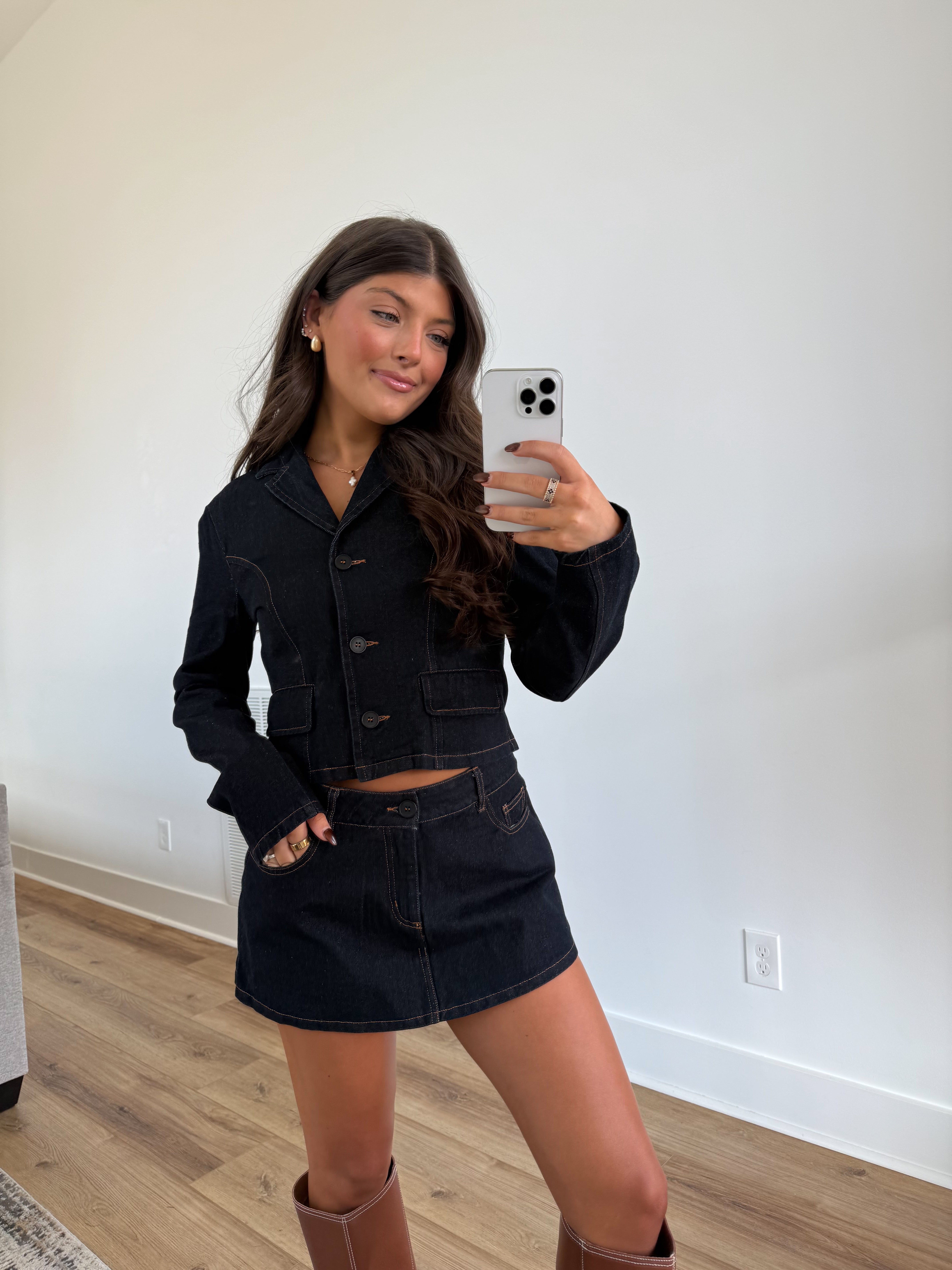 The City Chic Denim Blazer