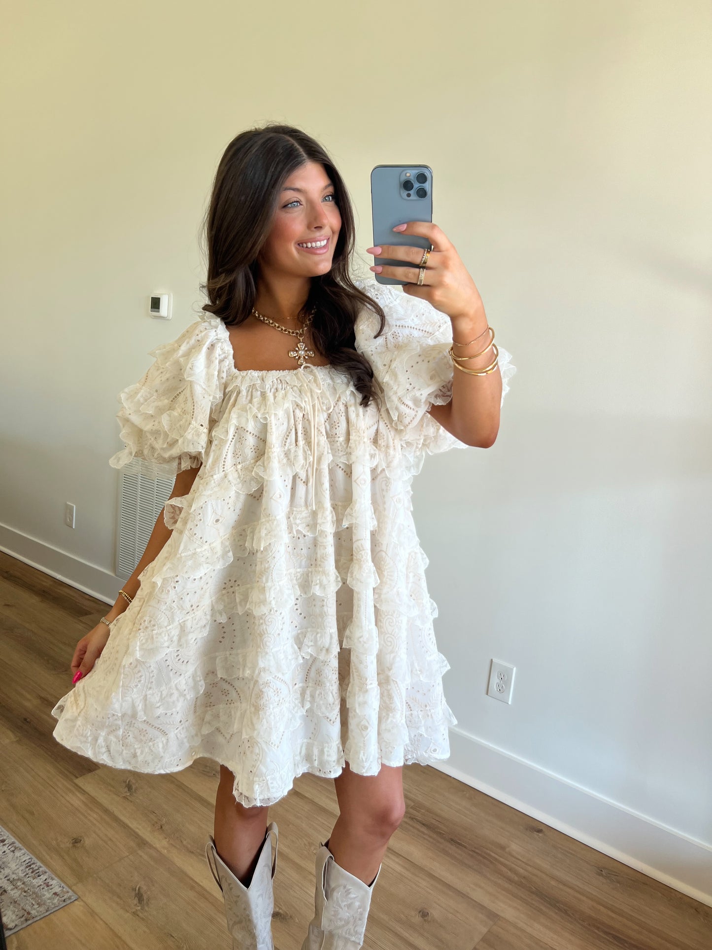 Maci Lace Babydoll Dress