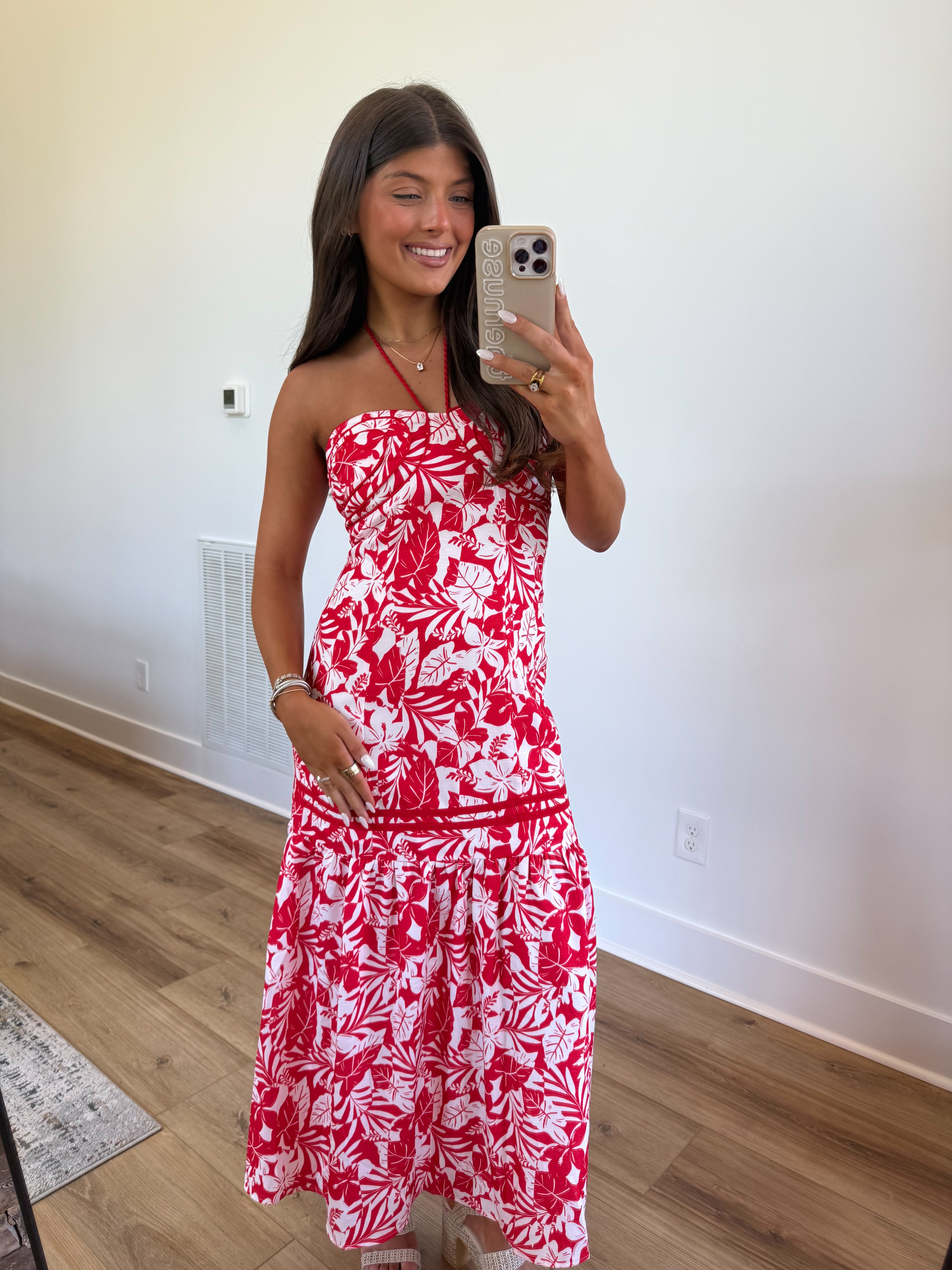 Red Tropics Dress
